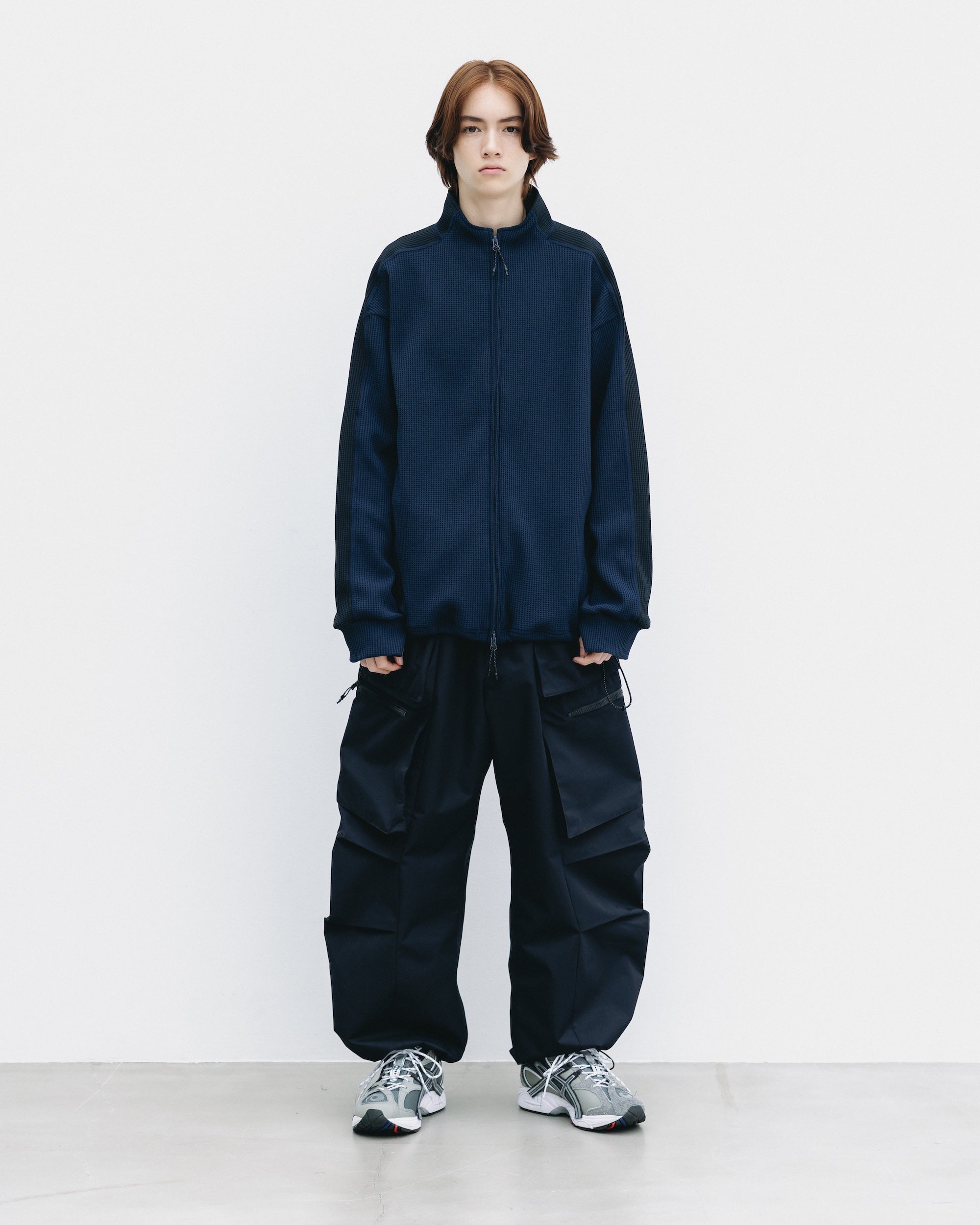 CITY LIGHT THERMAL ZIP UP (NAVY×BLACK)