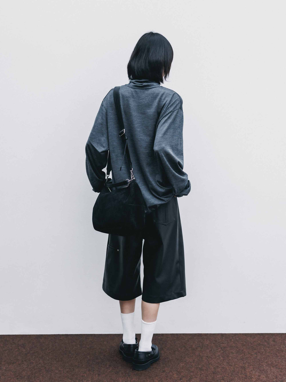 【9.16 WED 20:00- IN STOCK】MERINO WOOL L/S TURTLENECK TEE (GRAY)