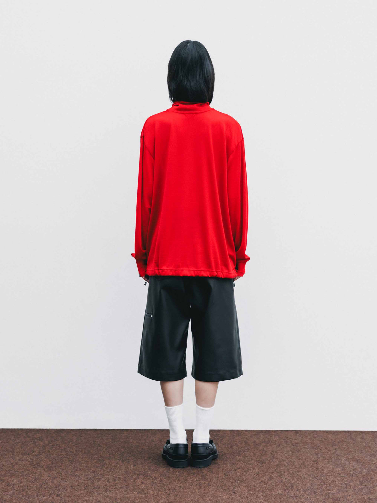 【9.16 WED 20:00- IN STOCK】MERINO WOOL L/S TURTLENECK TEE (RED)