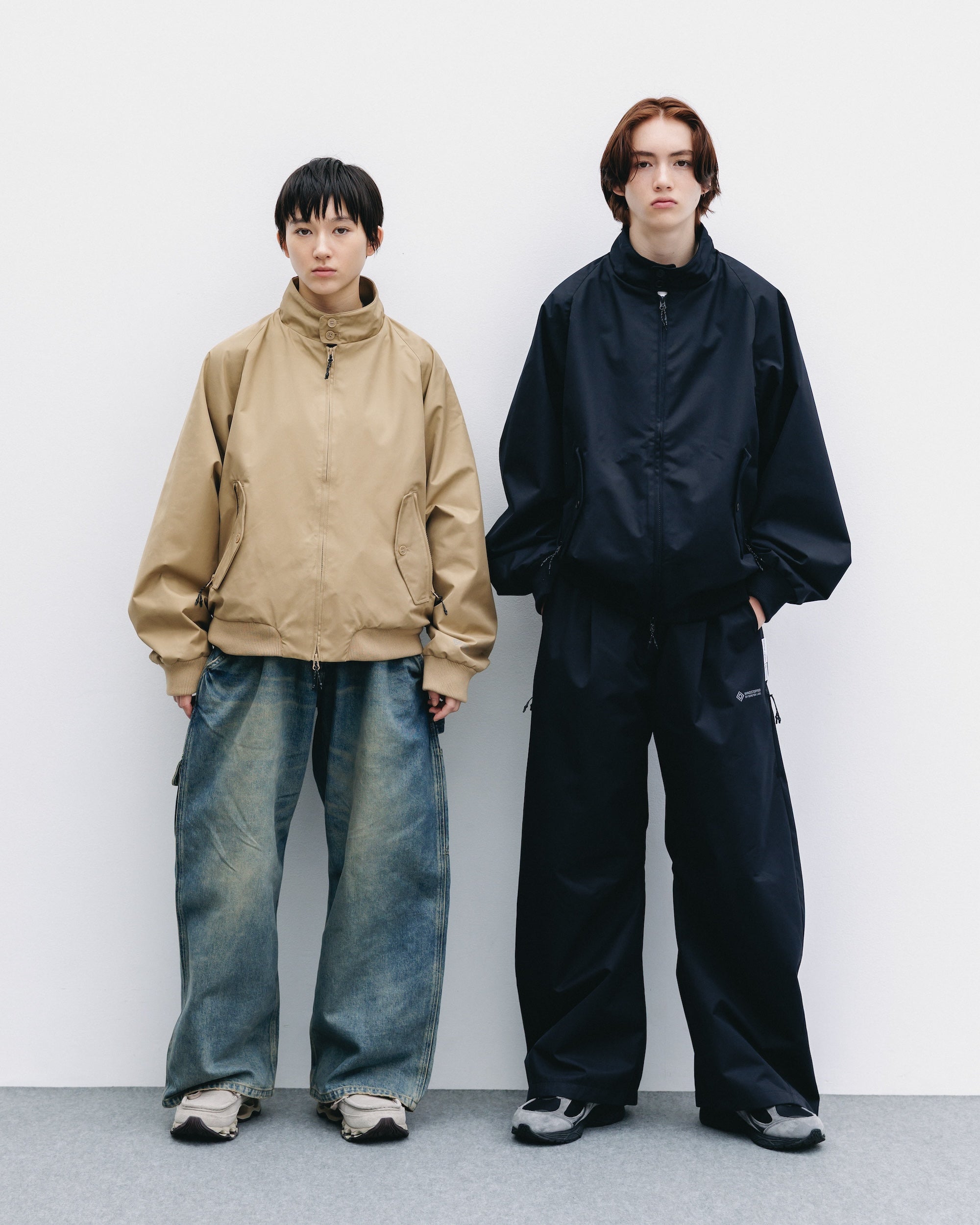 【10.29 WED 20:00- IN STOCK】+phenix WINDSTOPPER® by GORE-TEX LABS TWILL CITY BARREL LEG PANTS (BLACK)