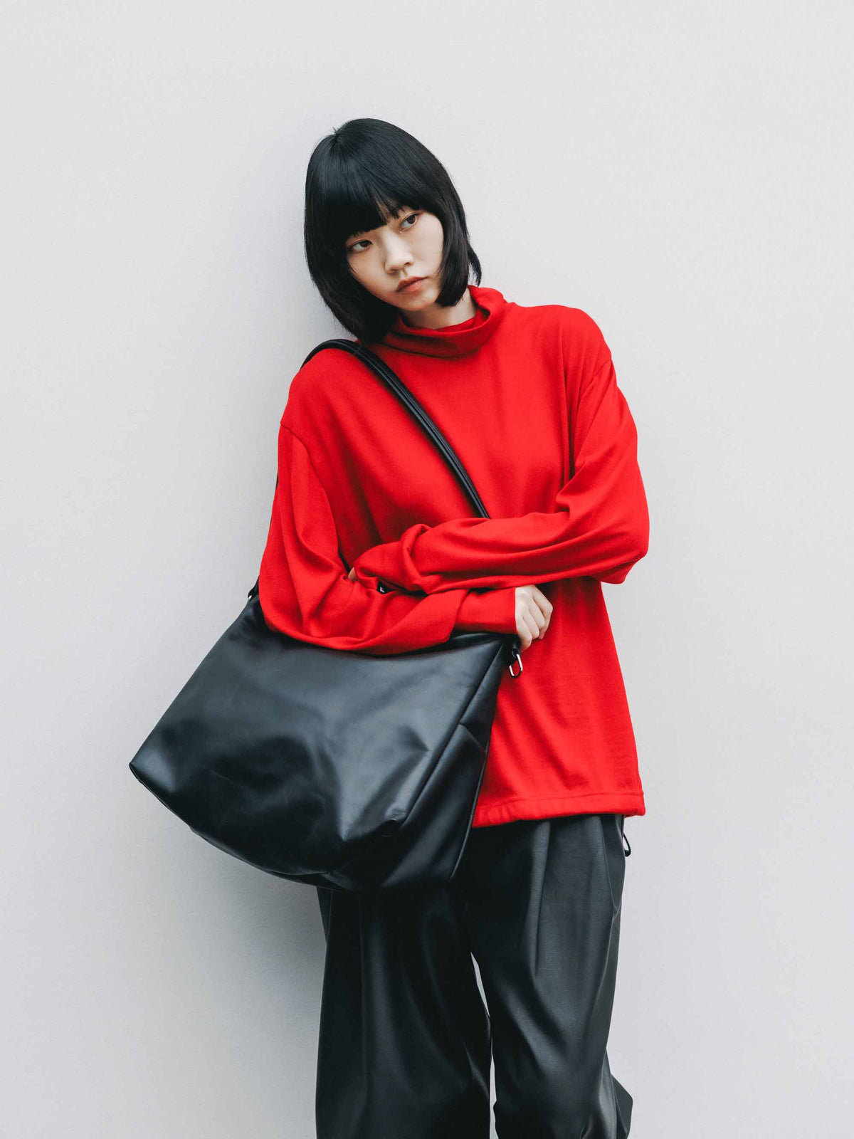 【9.16 WED 20:00- IN STOCK】MERINO WOOL L/S TURTLENECK TEE (RED)