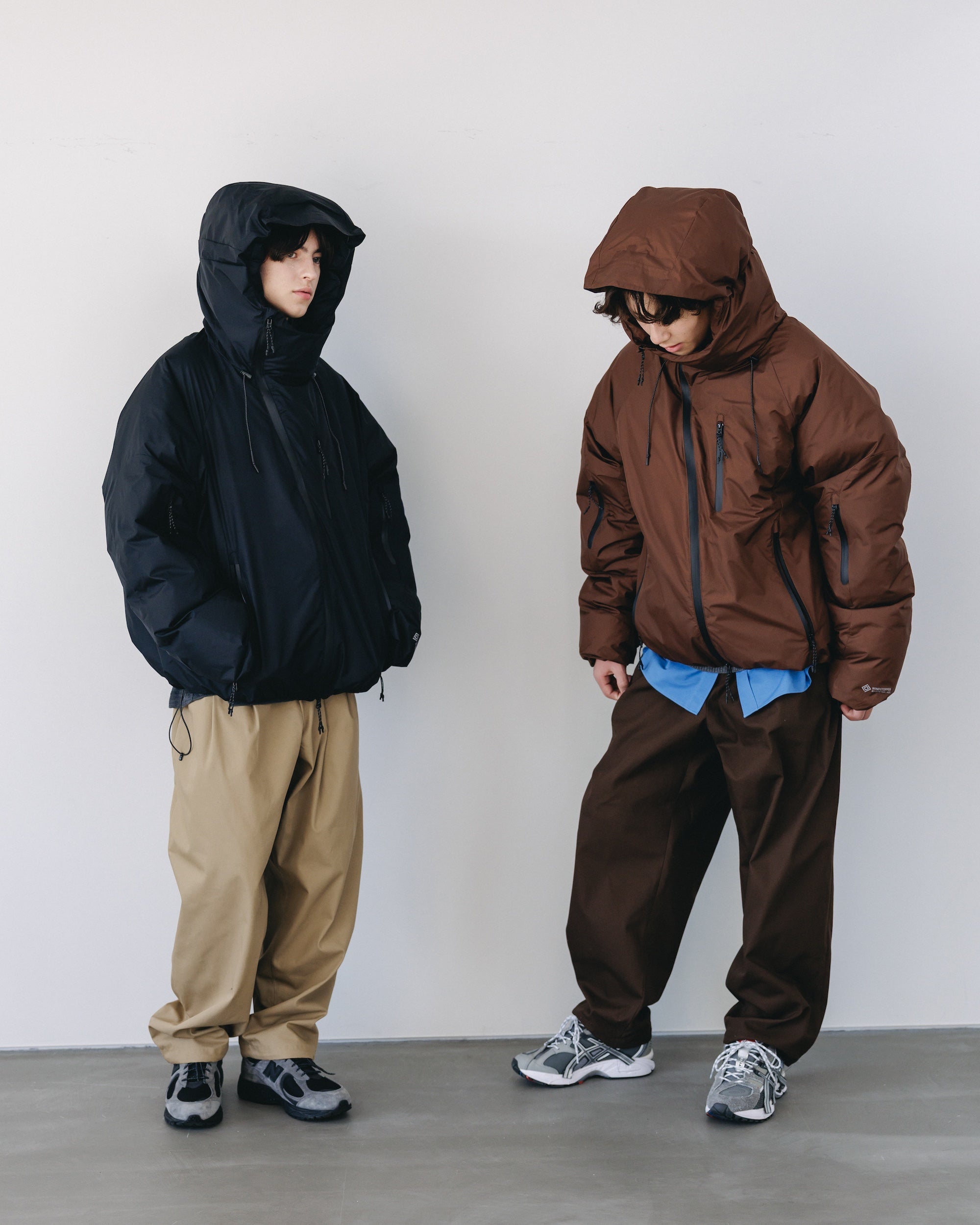 【2.4 WED 20:00- IN STOCK】T/C GABARDINE CITY UNIFORM WIDE TAPERED PANTS(BROWN)