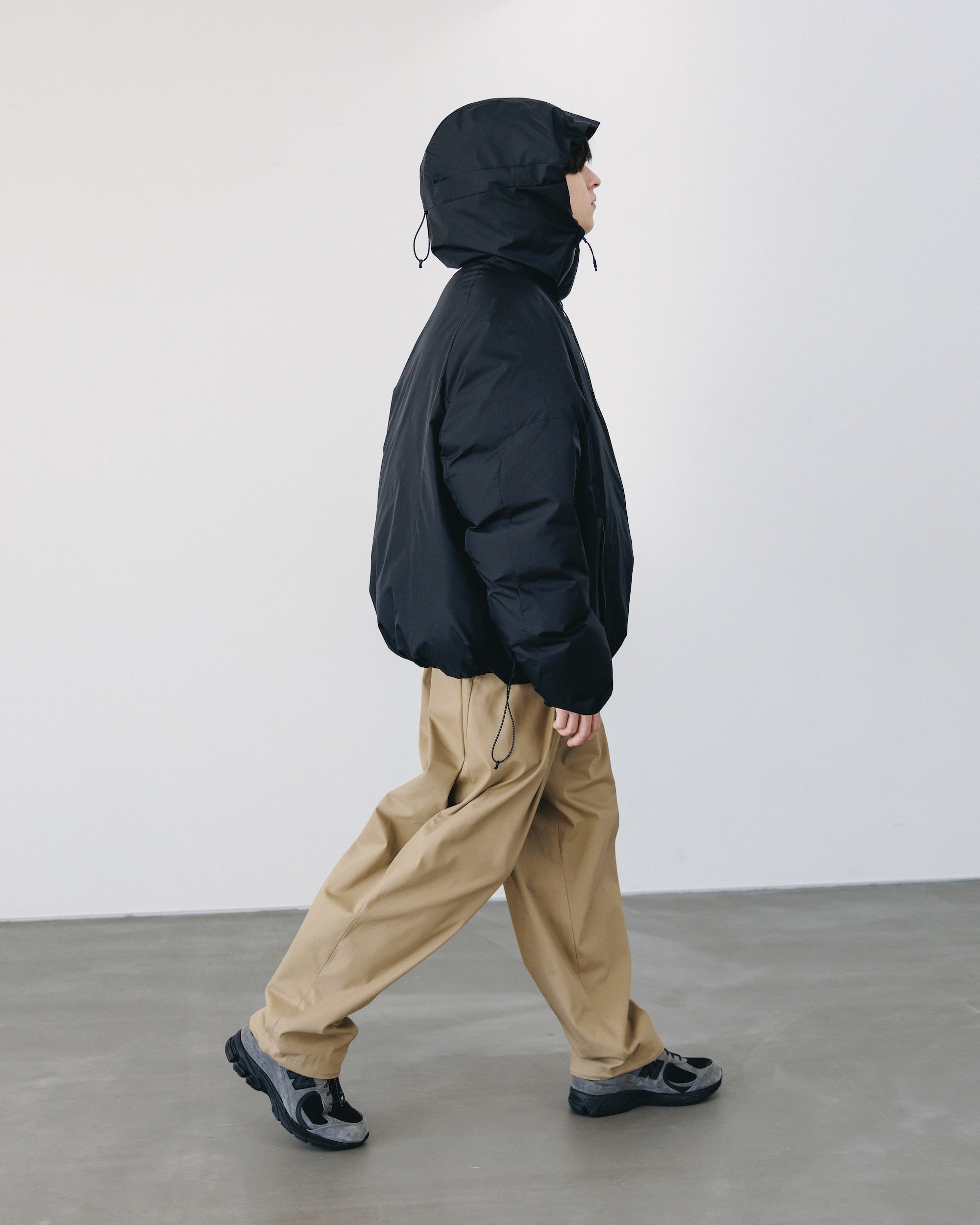 【2.4 WED 20:00- IN STOCK】T/C GABARDINE CITY UNIFORM WIDE TAPERED PANTS(BEIGE)