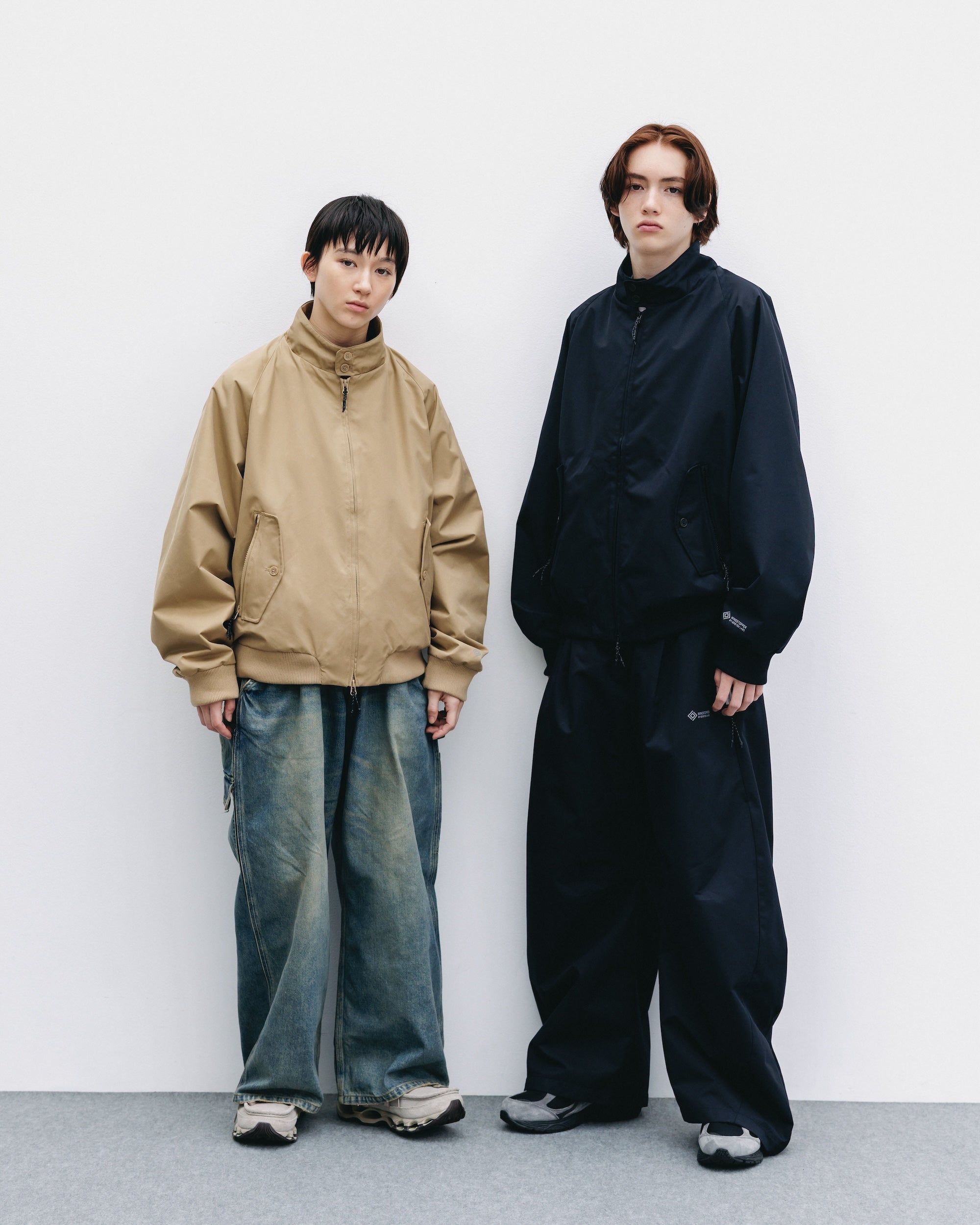 【10.29 WED 20:00- IN STOCK】+phenix WINDSTOPPER® by GORE-TEX LABS TWILL CITY BARREL LEG PANTS (BLACK)