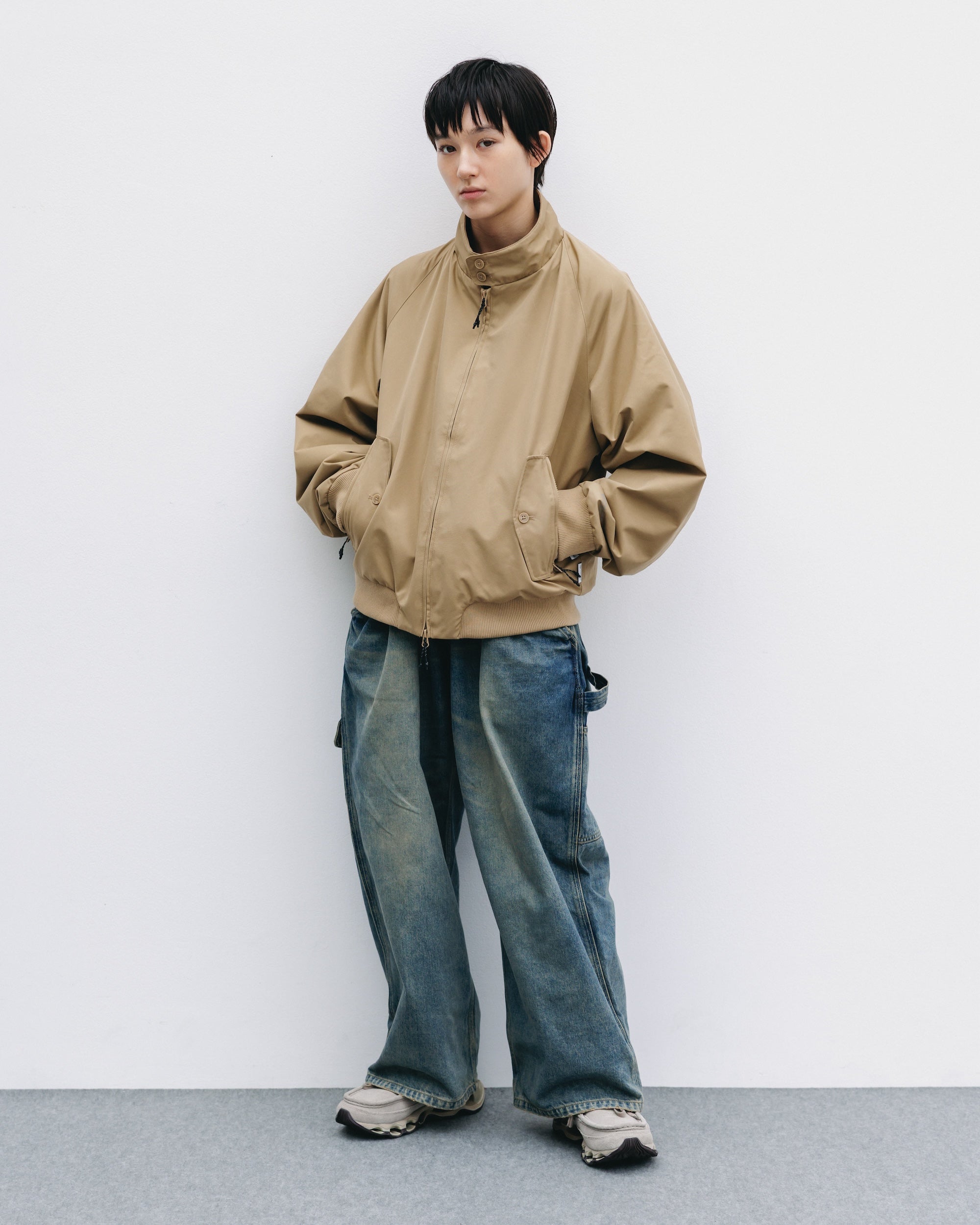 【10.29 WED 20:00- IN STOCK】+phenix WINDSTOPPER® by GORE-TEX LABS TWILL CITY HARRINGTON JACKET (CARAMEL BEIGE)