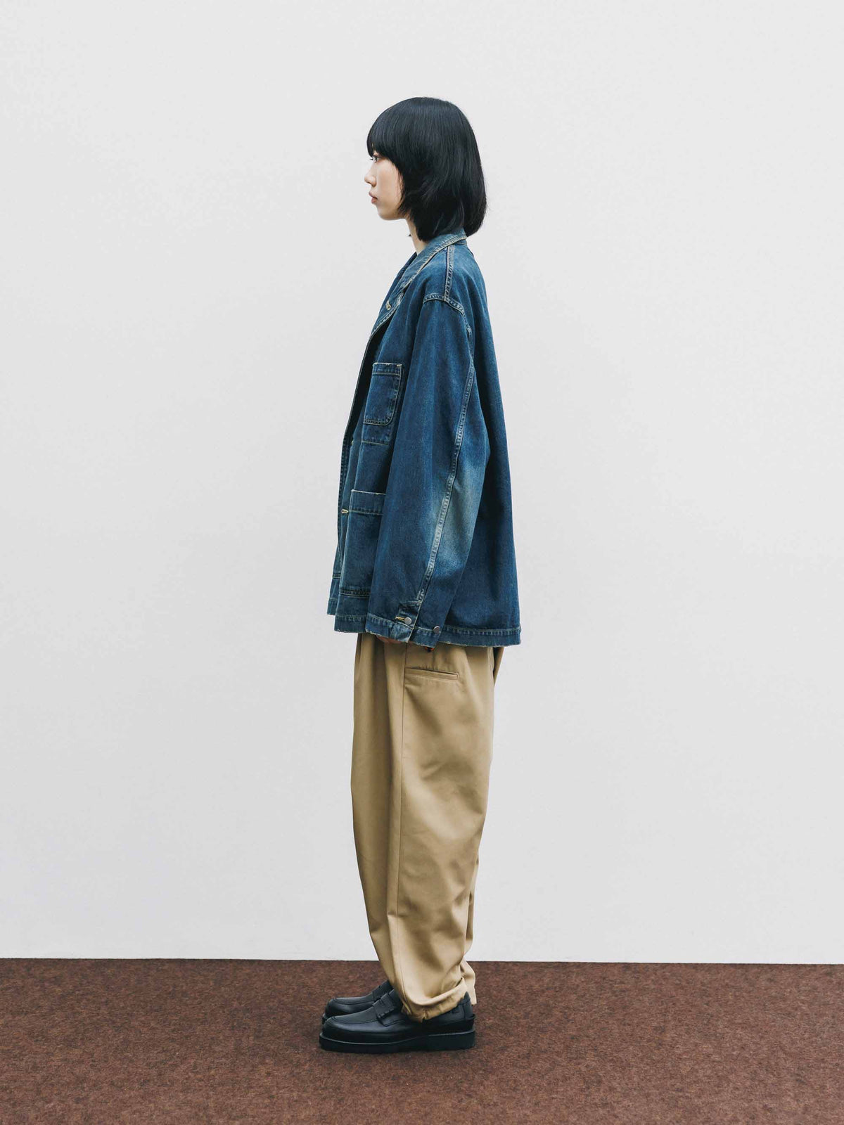 【9.19 SAT 20:00- IN STOCK】VINTAGE DYED SELVEDGE DENIM CITY WORKER TAILORED JACKET (VINTAGE INDIGO)