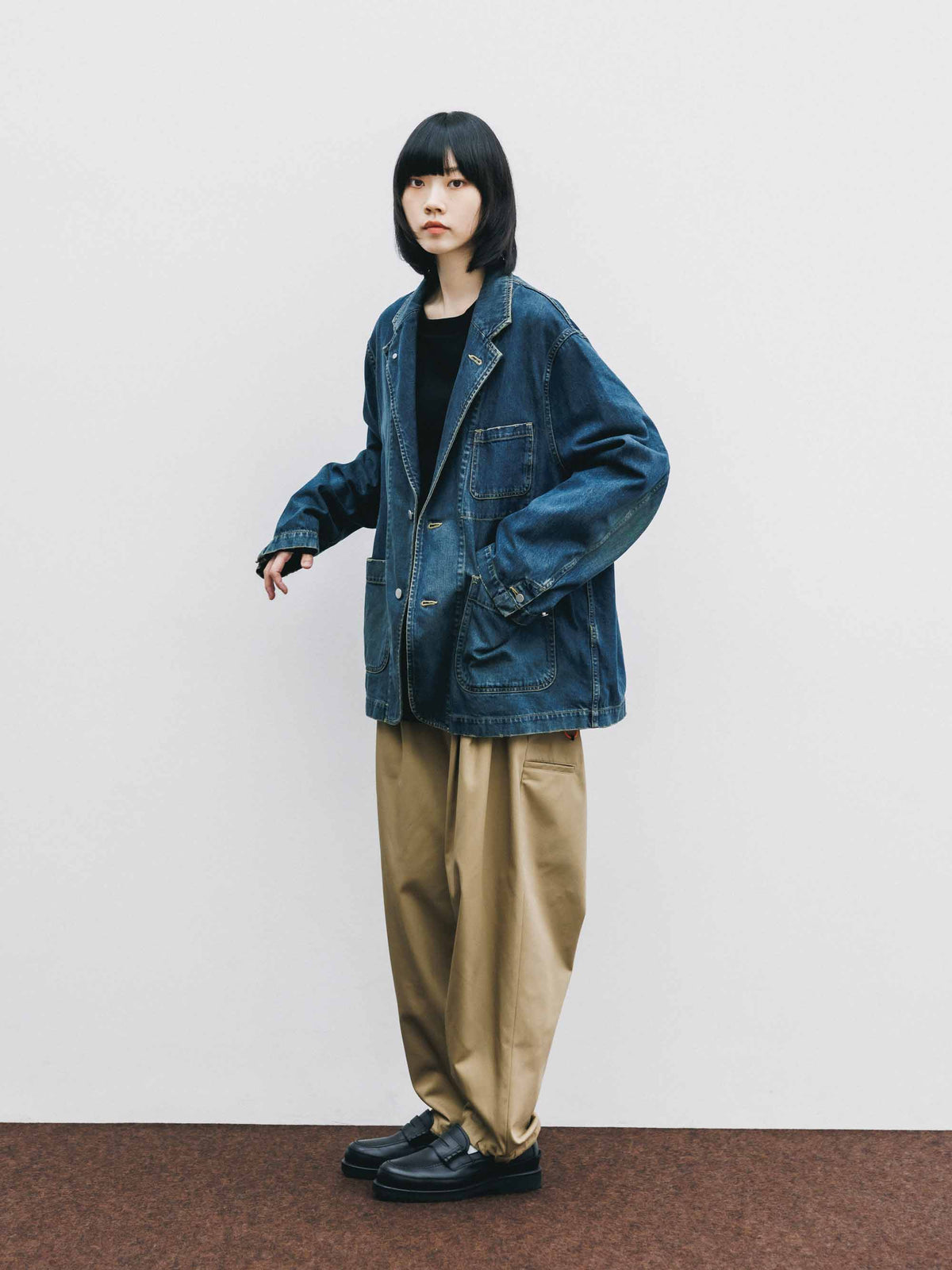【9.19 SAT 20:00- IN STOCK】VINTAGE DYED SELVEDGE DENIM CITY WORKER TAILORED JACKET (VINTAGE INDIGO)