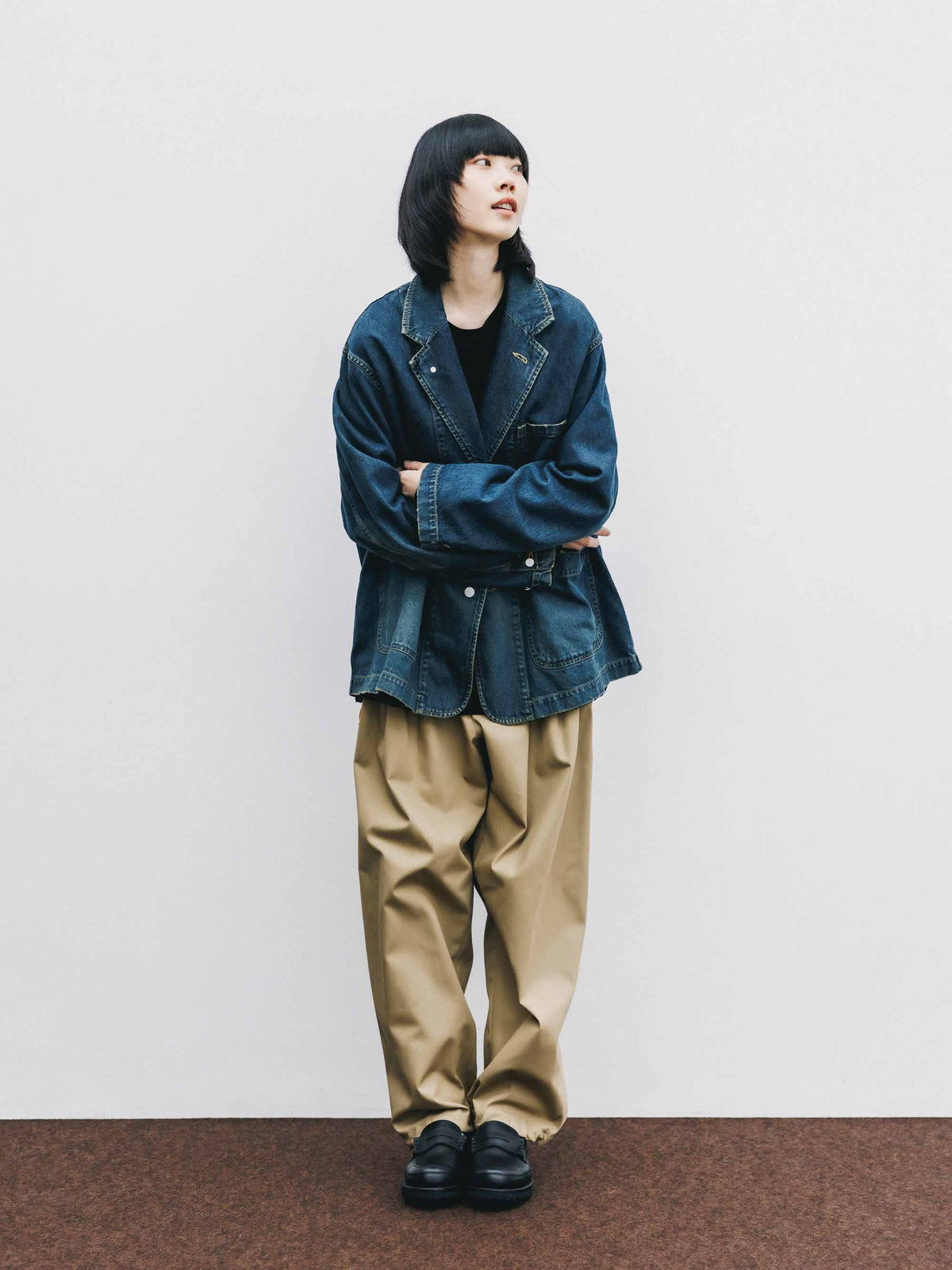 【9.19 SAT 20:00- IN STOCK】VINTAGE DYED SELVEDGE DENIM CITY WORKER TAILORED JACKET (VINTAGE INDIGO)
