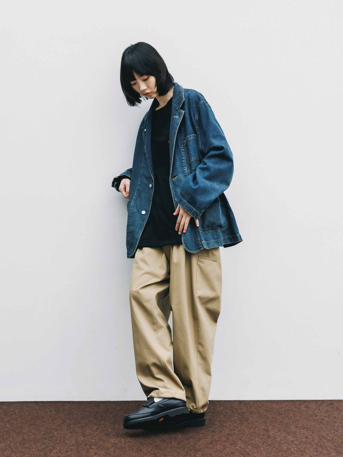 【9.19 SAT 20:00- IN STOCK】VINTAGE DYED SELVEDGE DENIM CITY WORKER TAILORED JACKET (VINTAGE INDIGO)