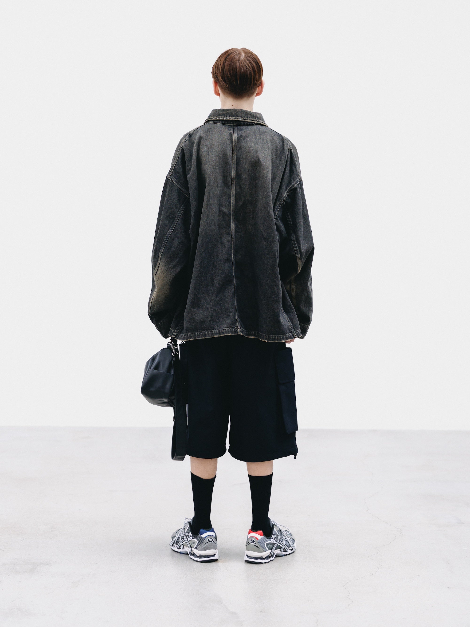 【2.14 SAT 20:00- IN STOCK】VINTAGE DYED SELVEDGE DENIM CITY UTILITY COAT (VINTAGE BLACK)
