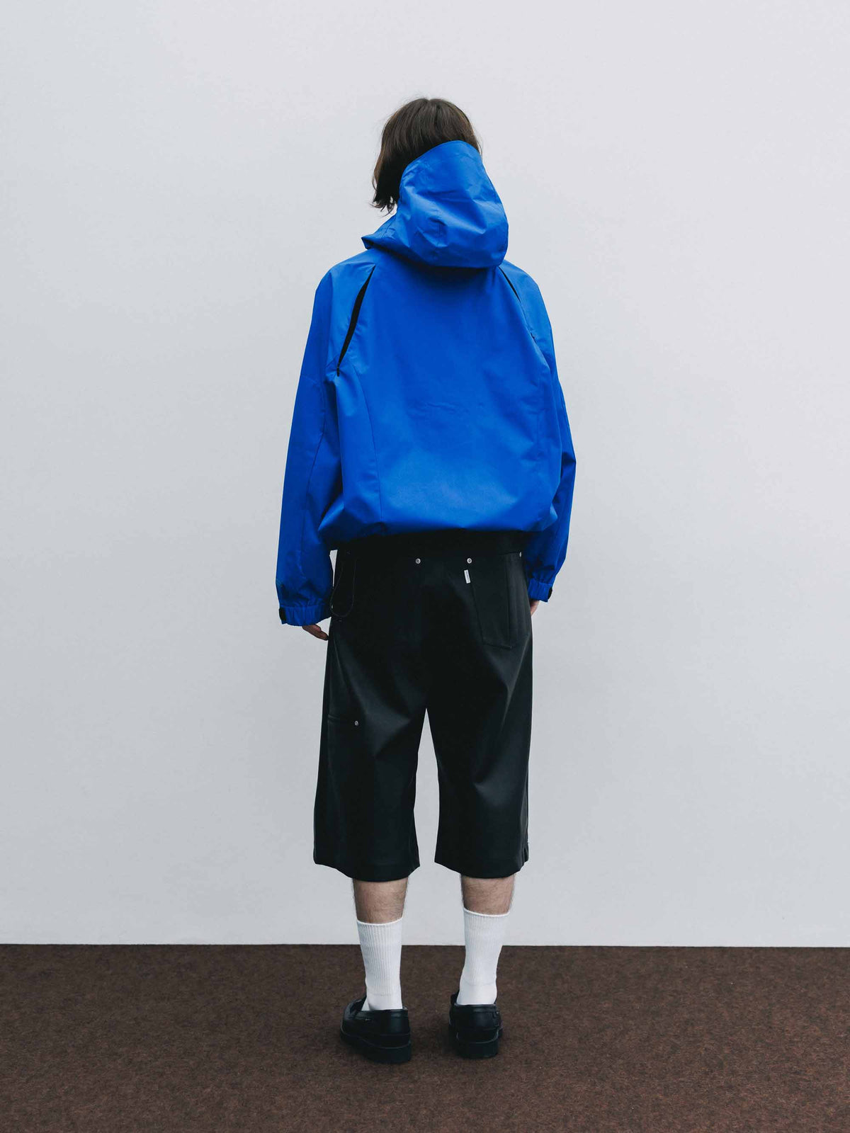 【9.16 WED 20:00- IN STOCK】SYNTHETIC SKIN-TEX CITY BAGGY HALF PANTS (BLACK)
