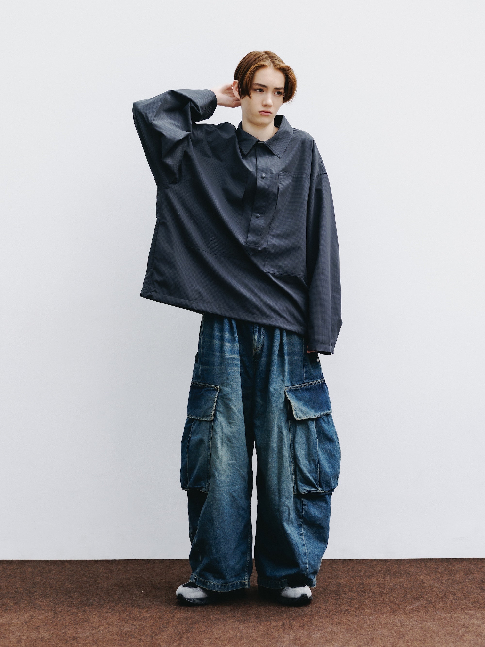 COOLDOTS® M-35 PULLOVER JACKET (CHARCOAL)