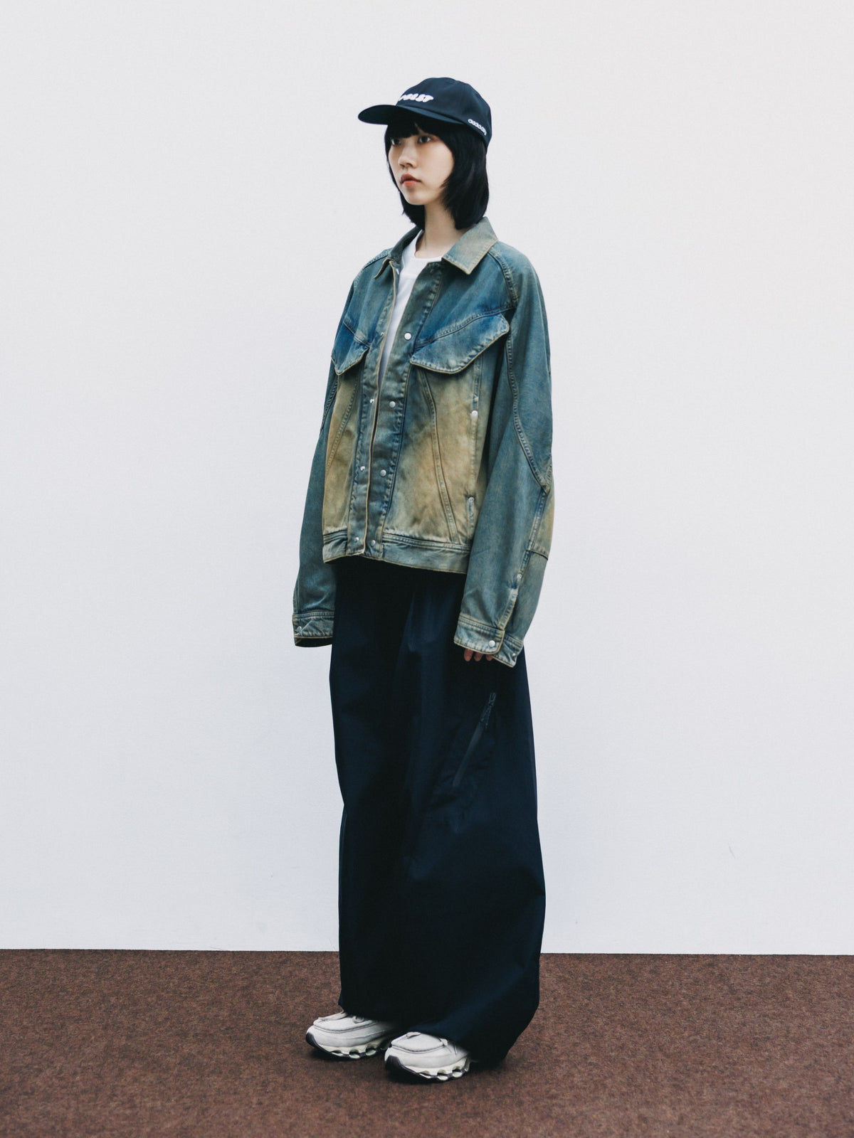 【10.10 SAT 20:00- IN STOCK】 VINTAGE DYED SELVEDGE DENIM FUTURE TRUCKER JACKET (VINTAGE BEIGE)