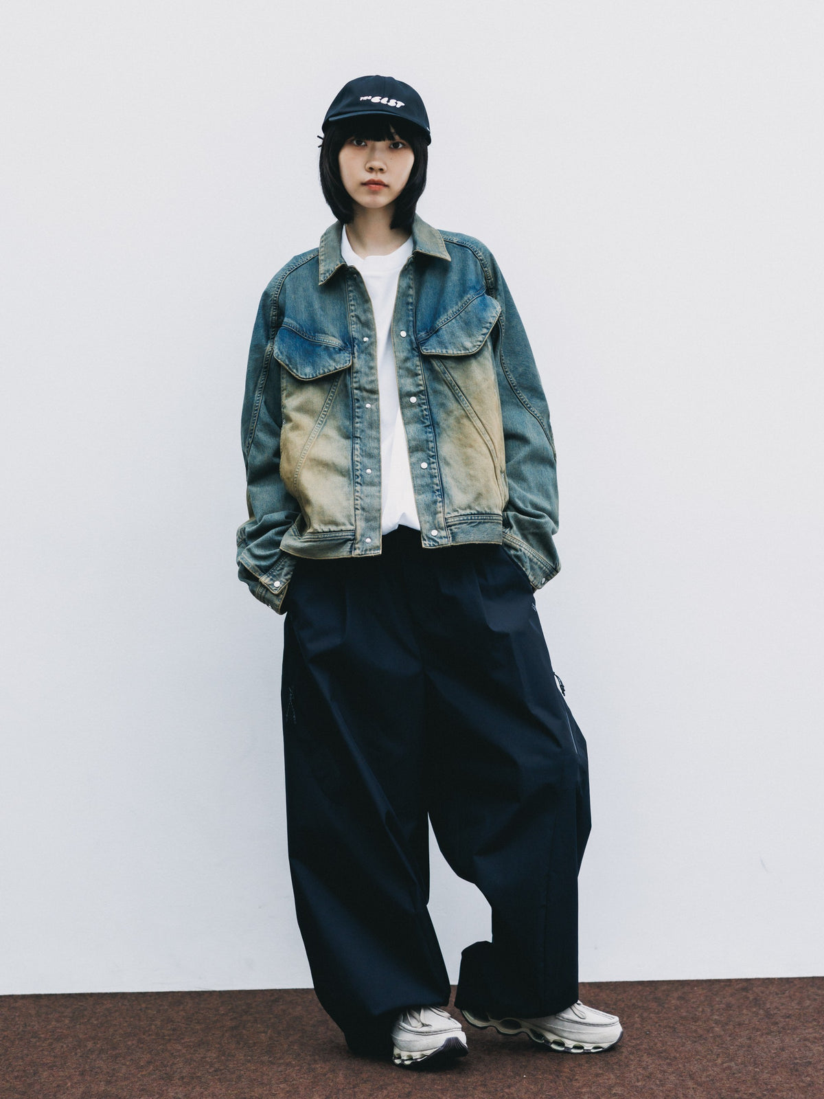【10.10 SAT 20:00- IN STOCK】 VINTAGE DYED SELVEDGE DENIM FUTURE TRUCKER JACKET (VINTAGE BEIGE)