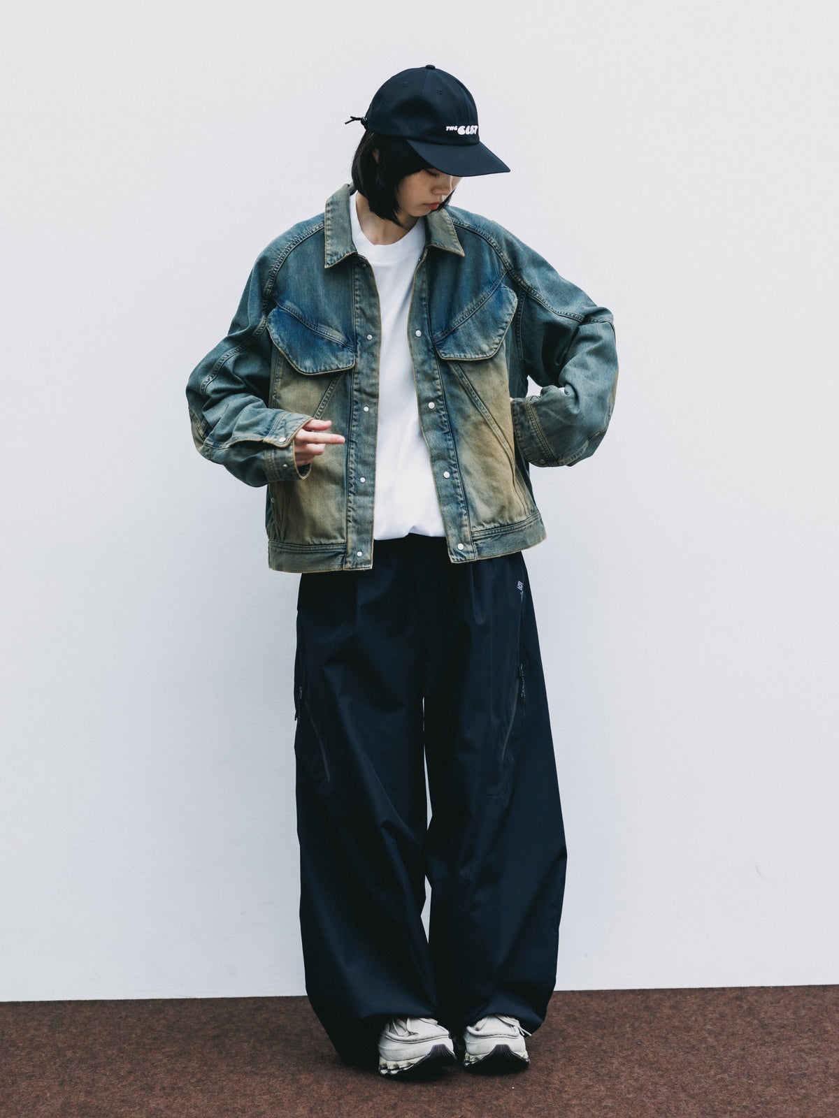 【10.10 SAT 20:00- IN STOCK】 VINTAGE DYED SELVEDGE DENIM FUTURE TRUCKER JACKET (VINTAGE BEIGE)