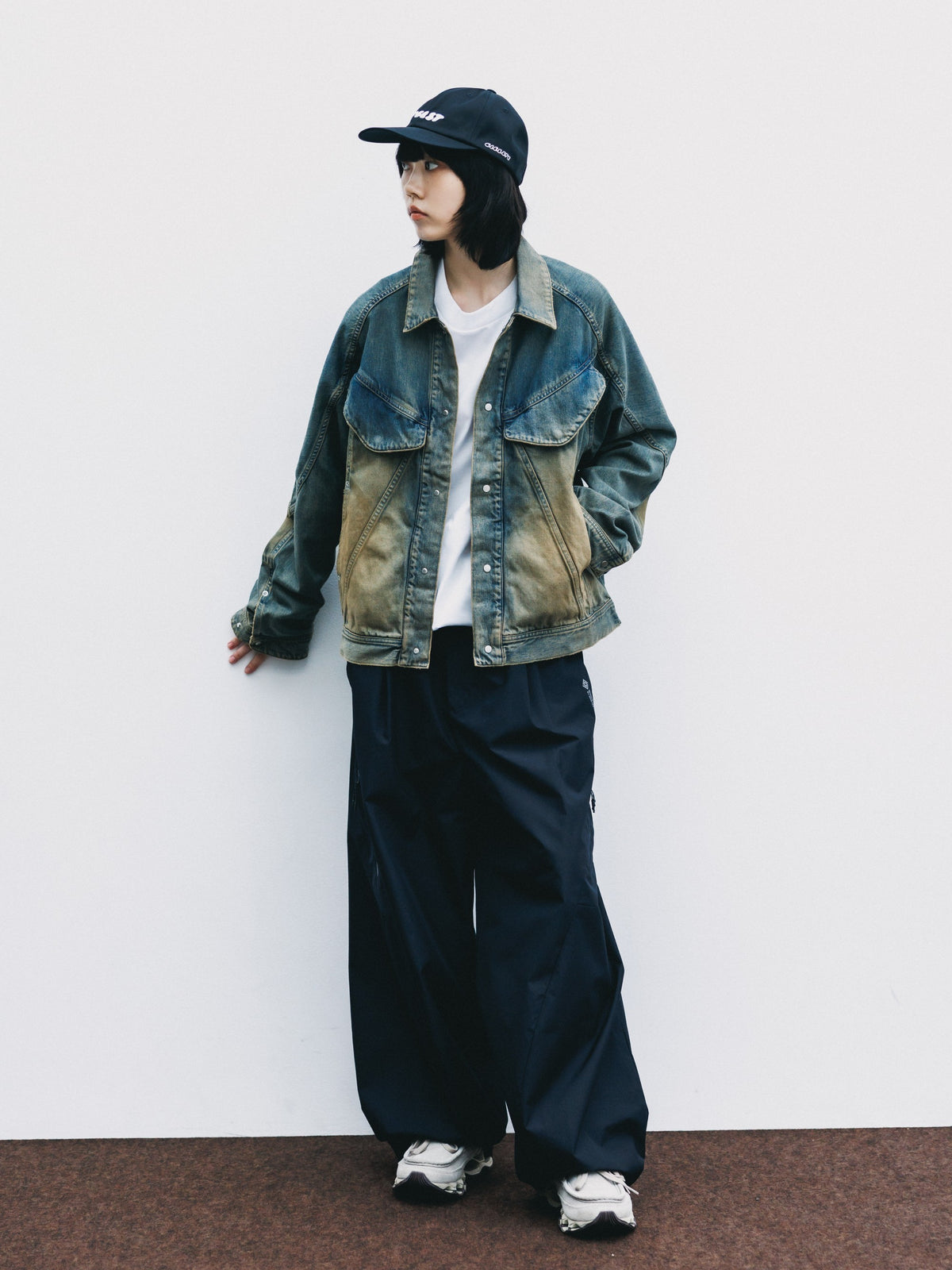 【10.10 SAT 20:00- IN STOCK】 VINTAGE DYED SELVEDGE DENIM FUTURE TRUCKER JACKET (VINTAGE BEIGE)
