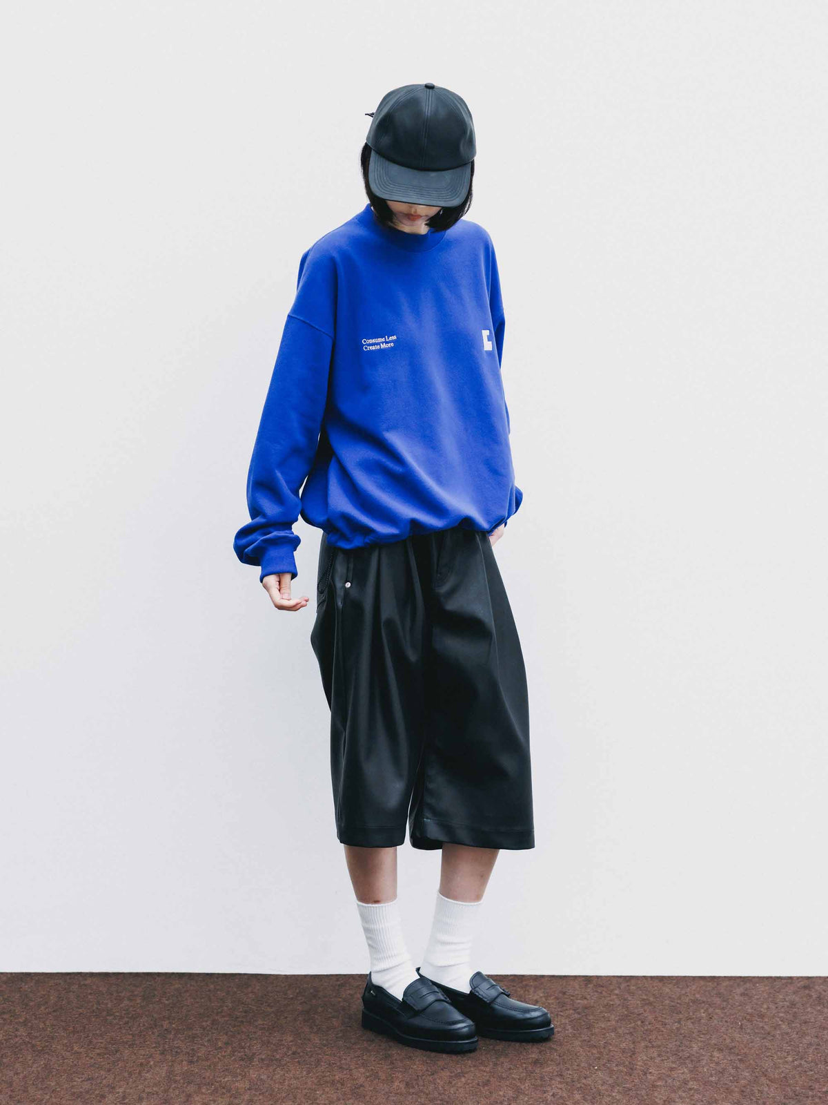 【9.23 WED 20:00- IN STOCK】"C×CONCEPT" SWEATSHIRT WITH DRAWSTRINGS (BLUE)