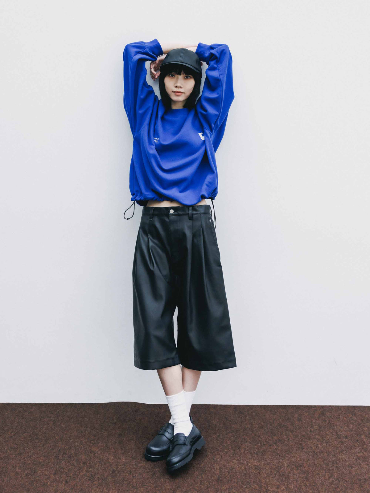 【9.23 WED 20:00- IN STOCK】"C×CONCEPT" SWEATSHIRT WITH DRAWSTRINGS (BLUE)