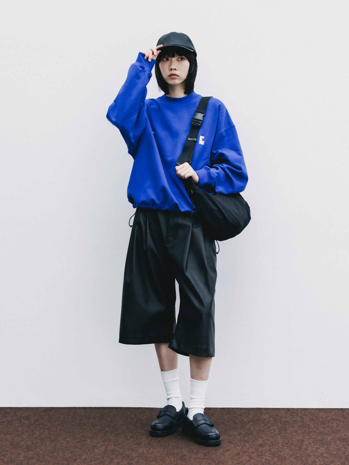 【9.23 WED 20:00- IN STOCK】"C×CONCEPT" SWEATSHIRT WITH DRAWSTRINGS (BLUE)