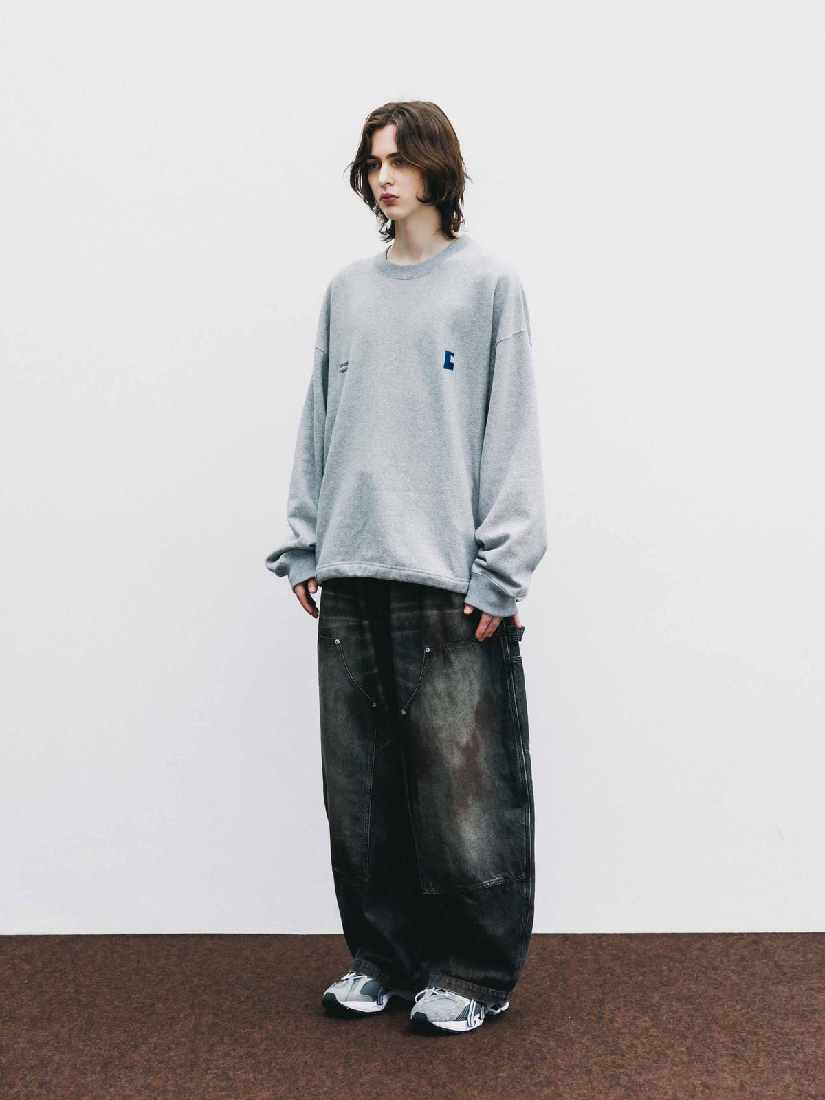 【9.23 WED 20:00- IN STOCK】"C×CONCEPT" SWEATSHIRT WITH DRAWSTRINGS (GRAY)