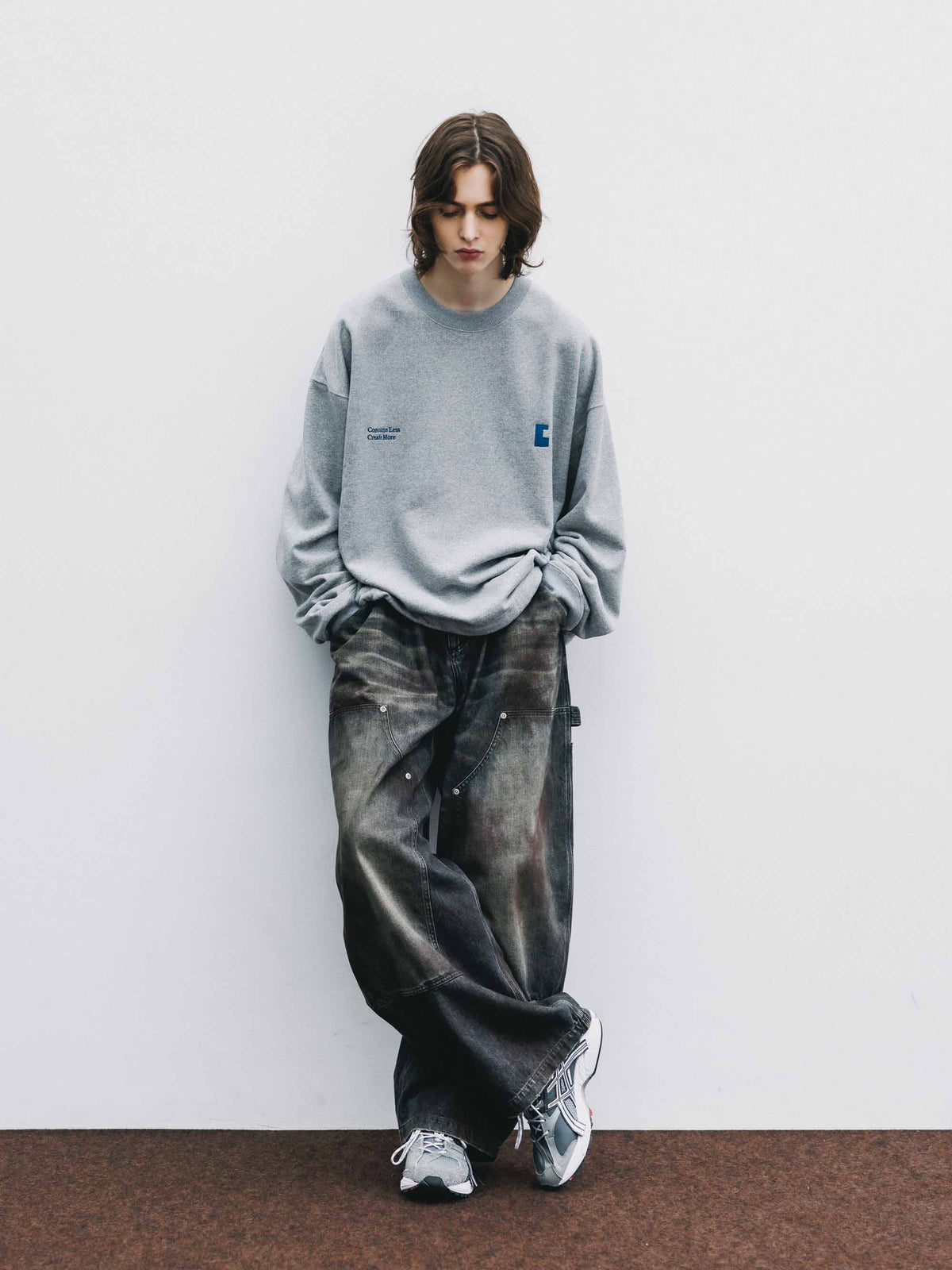 【9.23 WED 20:00- IN STOCK】"C×CONCEPT" SWEATSHIRT WITH DRAWSTRINGS (GRAY)