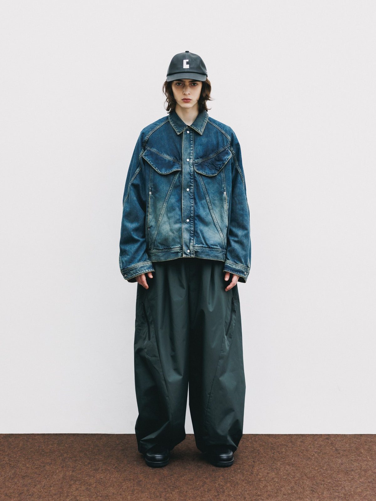 【10.10 SAT 20:00- IN STOCK】 VINTAGE DYED SELVEDGE DENIM FUTURE TRUCKER JACKET (VINTAGE INDIGO)