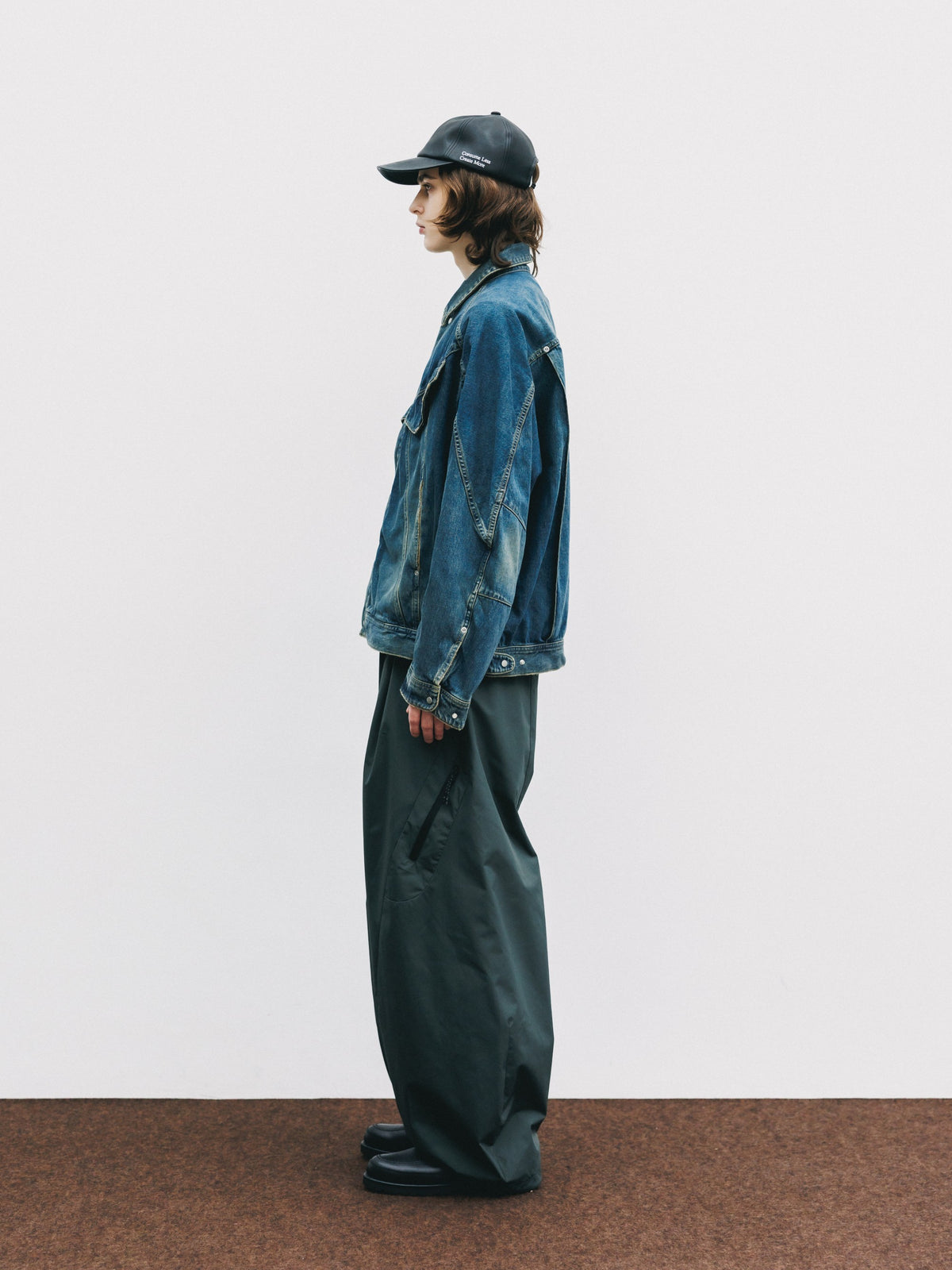 【10.10 SAT 20:00- IN STOCK】 VINTAGE DYED SELVEDGE DENIM FUTURE TRUCKER JACKET (VINTAGE INDIGO)