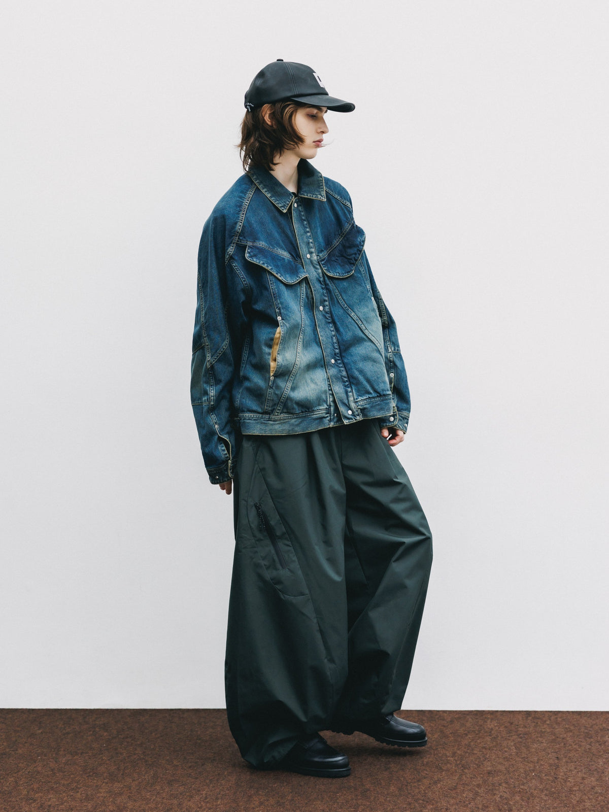 【10.10 SAT 20:00- IN STOCK】 VINTAGE DYED SELVEDGE DENIM FUTURE TRUCKER JACKET (VINTAGE INDIGO)