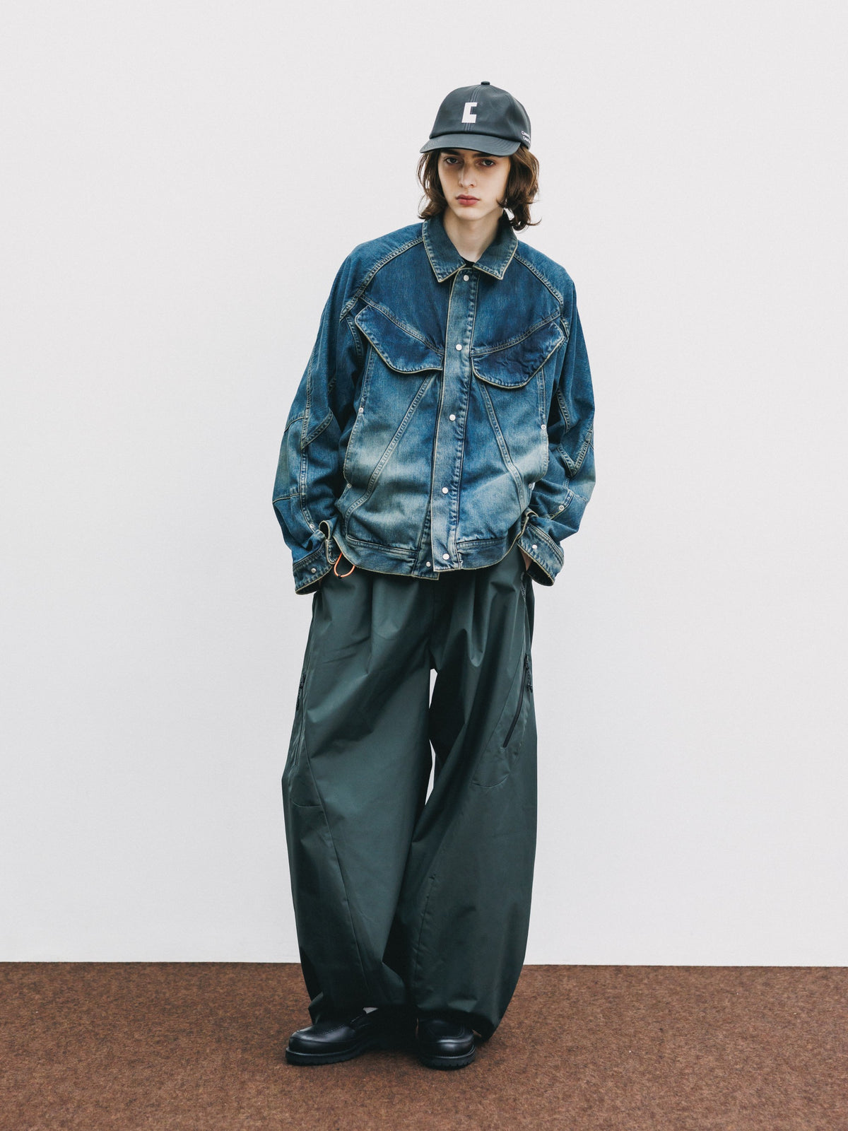 【10.10 SAT 20:00- IN STOCK】 VINTAGE DYED SELVEDGE DENIM FUTURE TRUCKER JACKET (VINTAGE INDIGO)