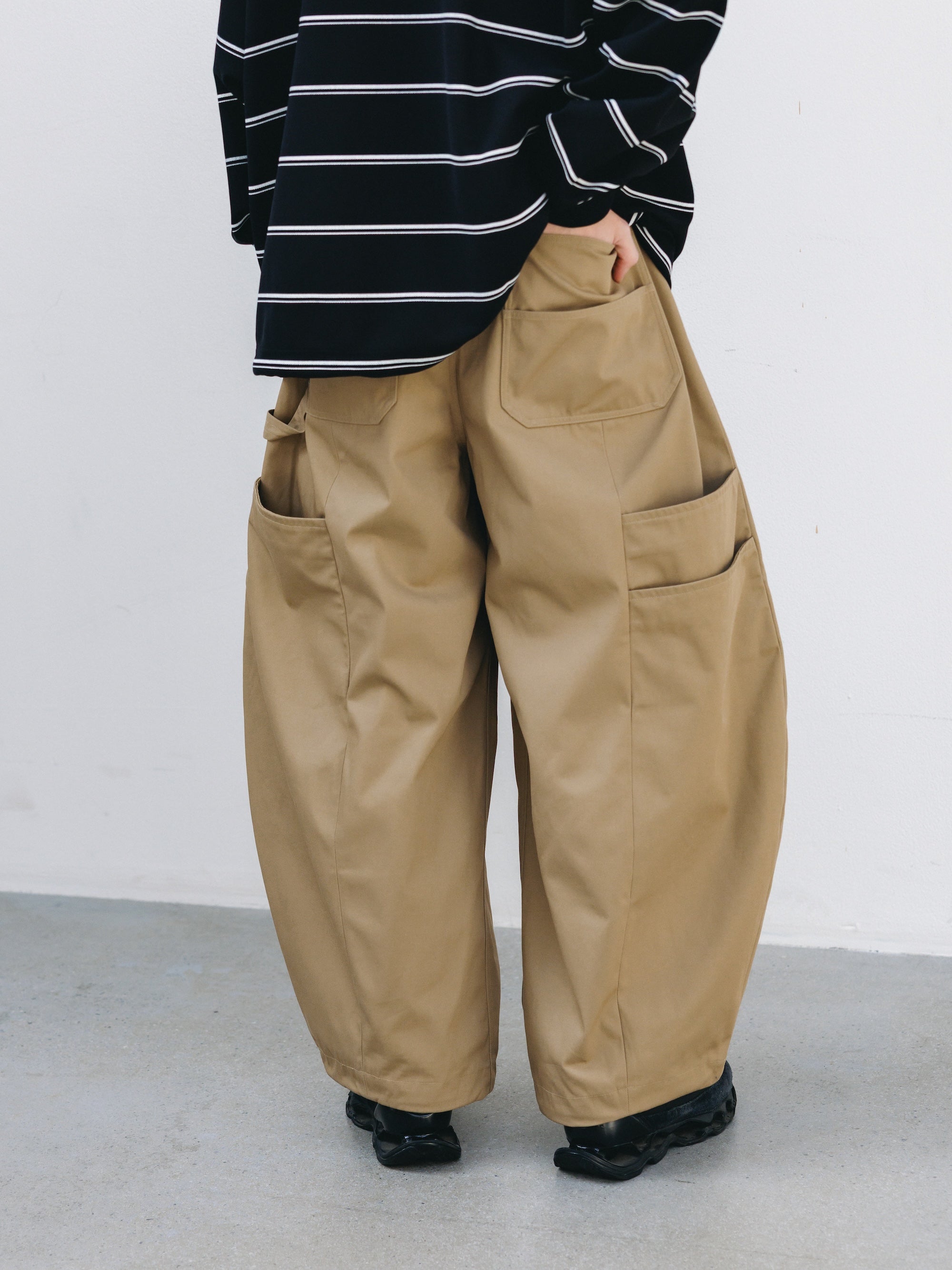 【5.16 SAT 20:00- IN STOCK】T/C GABARDINE CITY MASSIVE UTILITY PANTS (BEIGE)