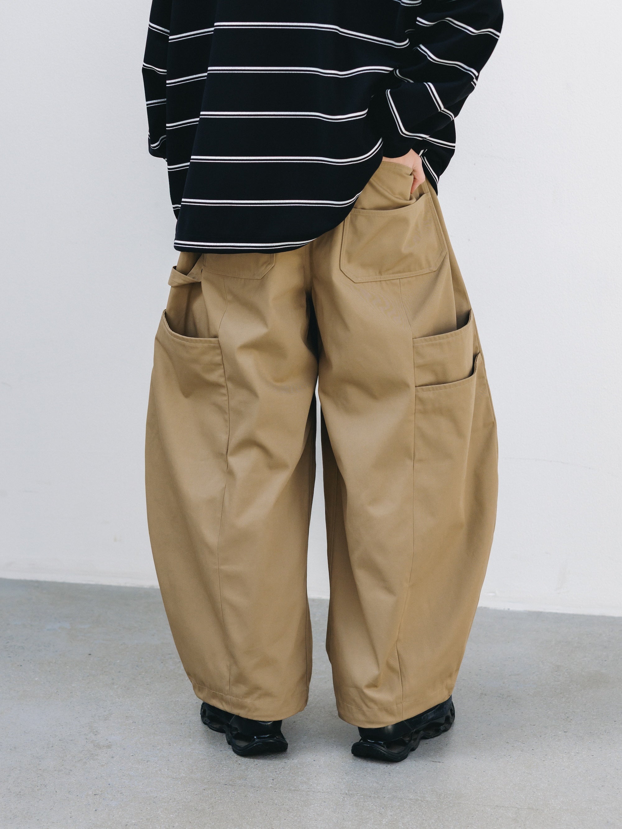 T/C GABARDINE CITY MASSIVE UTILITY PANTS (BEIGE)