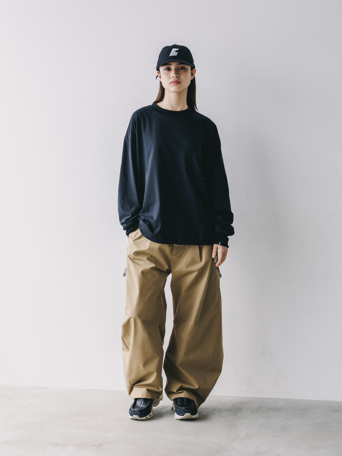 【10.17 SAT 20:00- IN STOCK】 TECH POCKET L/S T-SHIRT (BLACK)