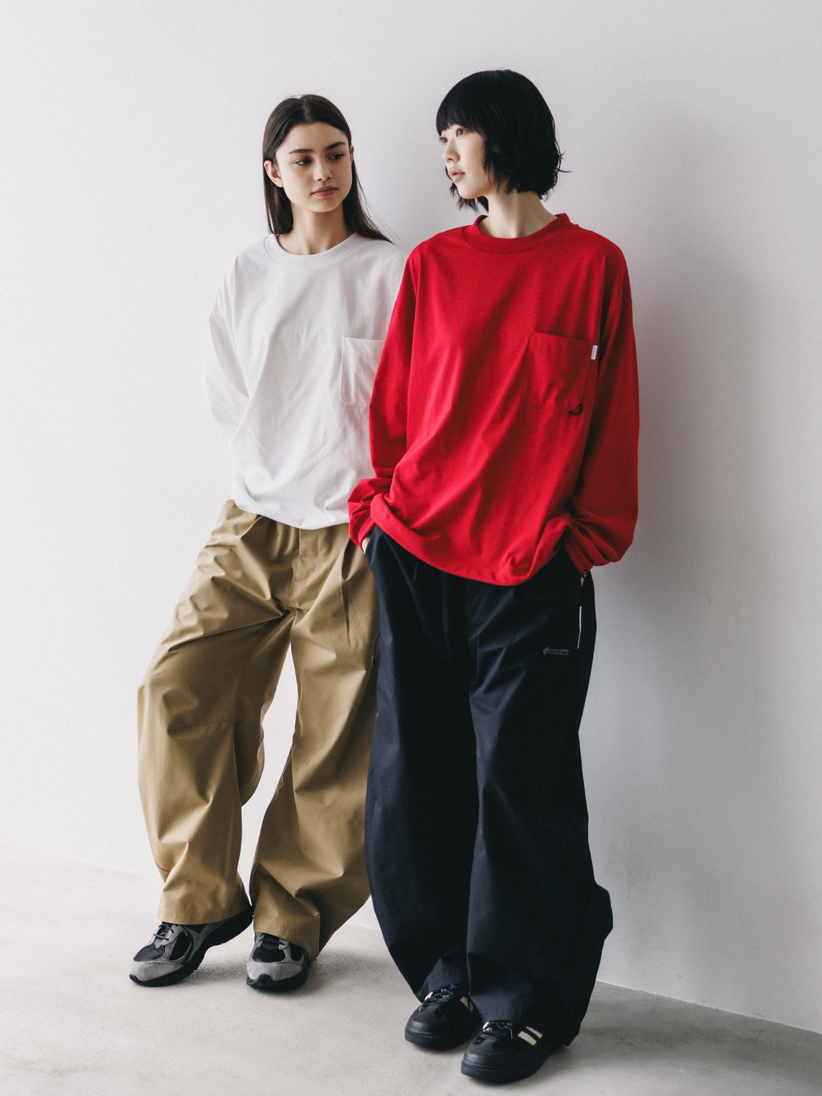 【10.17 SAT 20:00- IN STOCK】 TECH POCKET L/S T-SHIRT (WHITE)