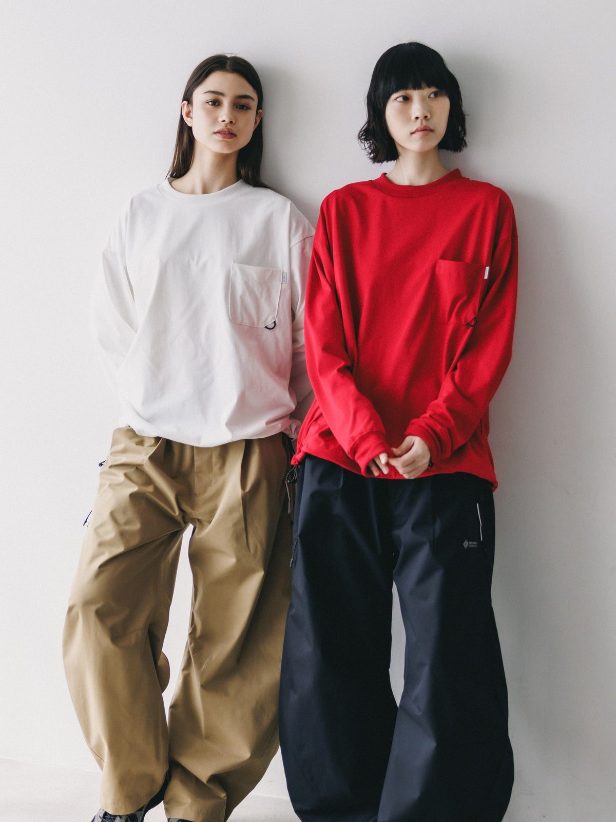【10.17 SAT 20:00- IN STOCK】 TECH POCKET L/S T-SHIRT (WHITE)