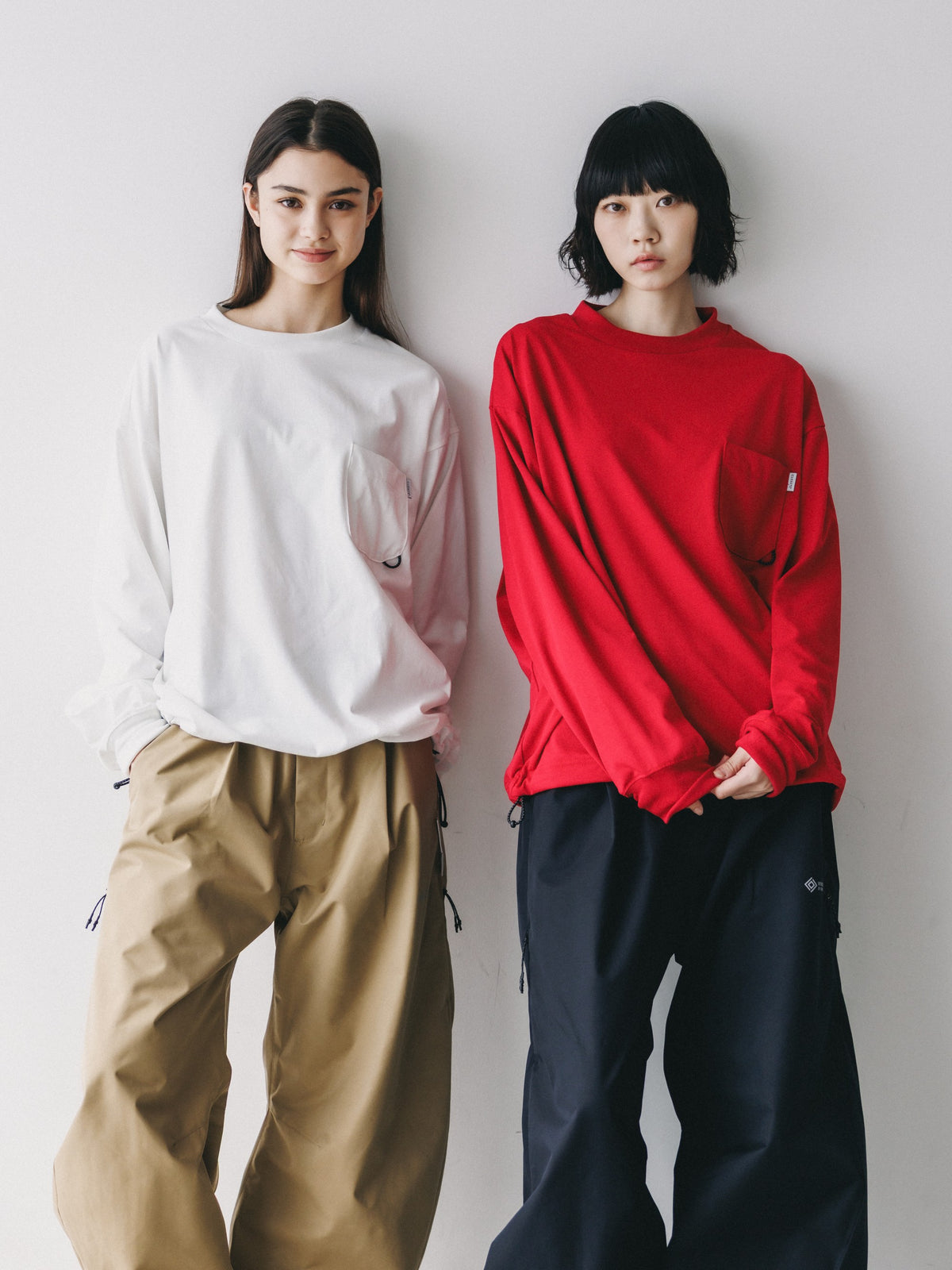 【10.17 SAT 20:00- IN STOCK】 TECH POCKET L/S T-SHIRT (WHITE)