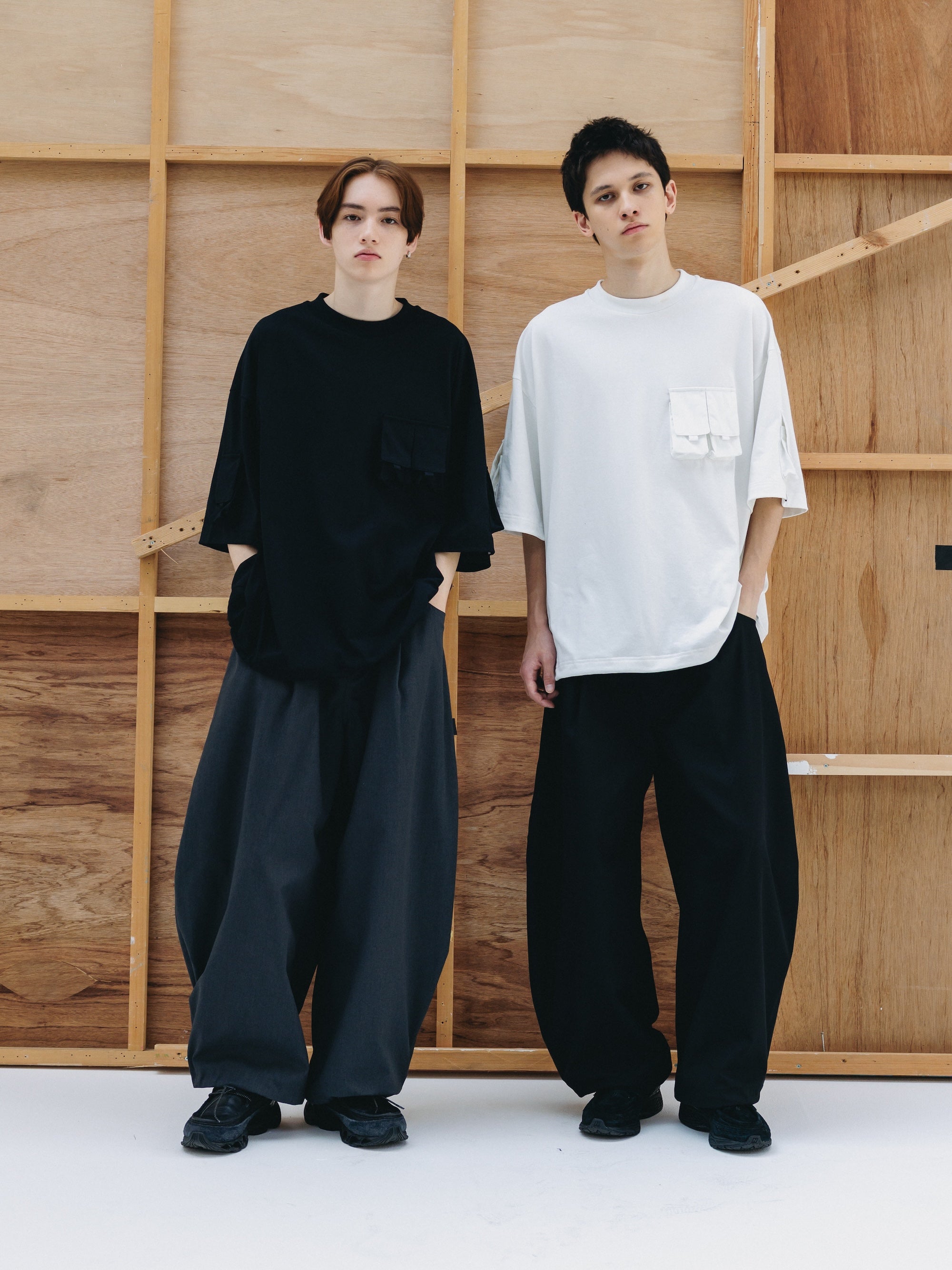 【5.16 SAT 20:00- IN STOCK】T/C GABARDINE CITY MASSIVE UTILITY PANTS (BLACK)