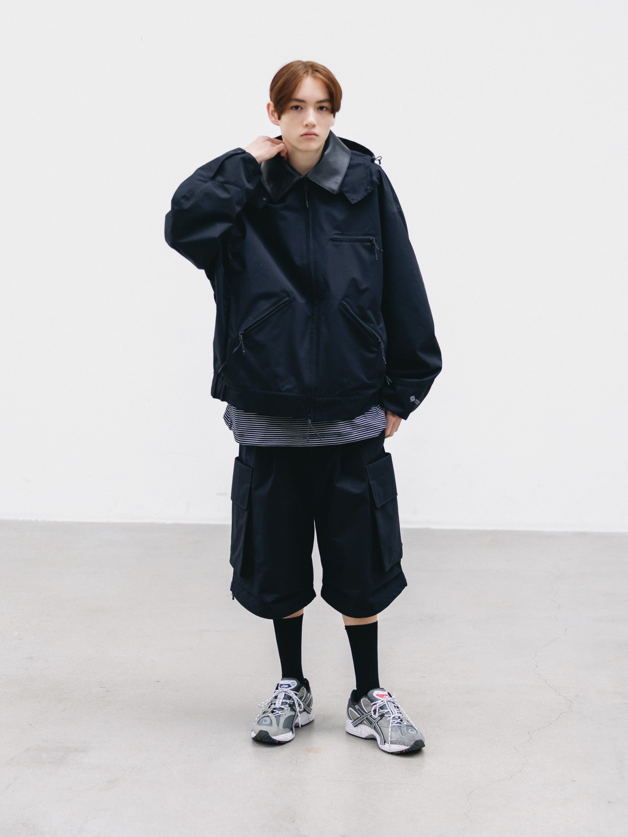 【6.27 SAT 20:00- IN STOCK】+phenix WINDSTOPPER® by GORE-TEX LABS TWILL CITY MILITARY HALF PANTS 001 (BLACK)