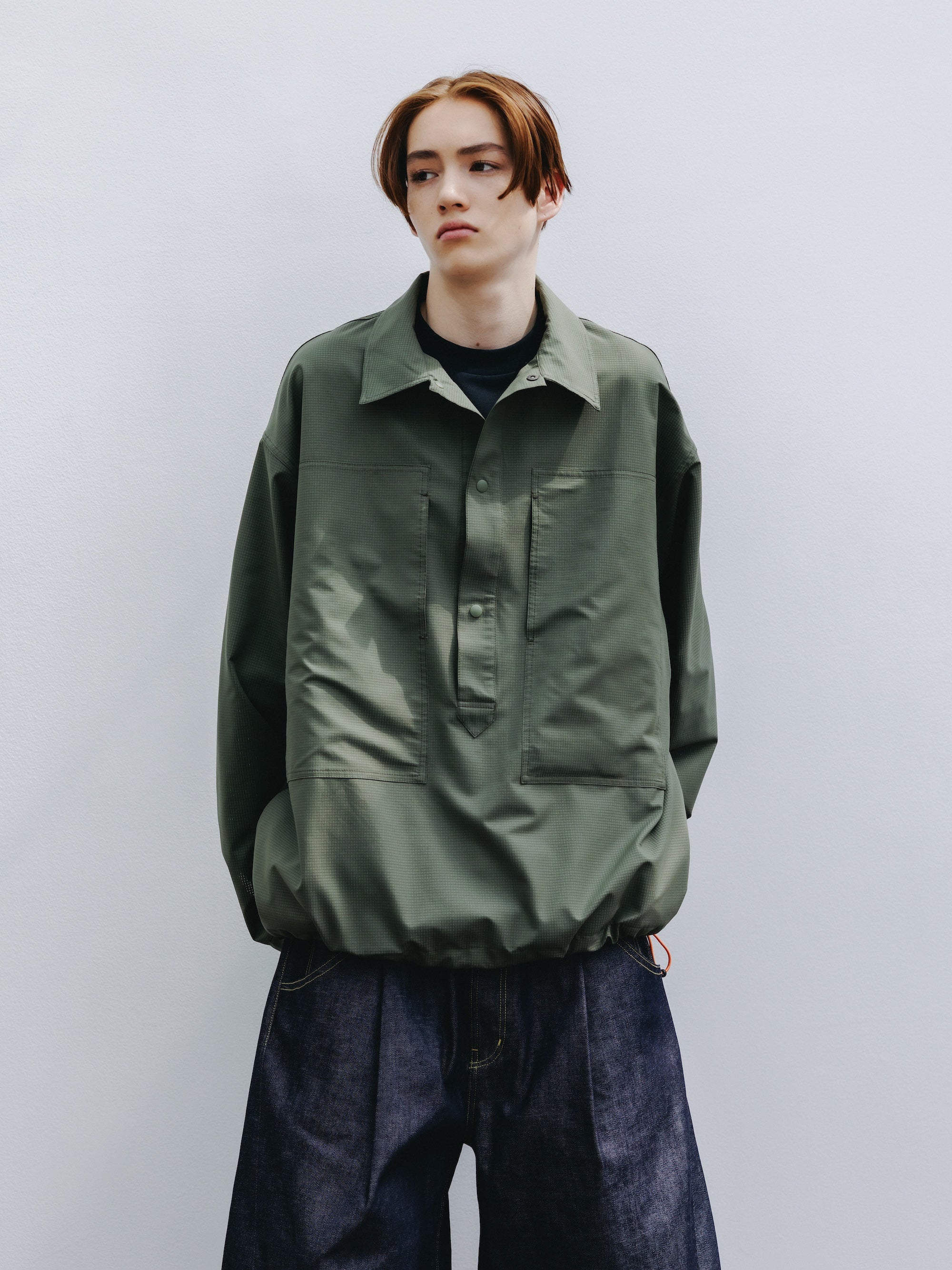 【4.11 SAT 20:00- IN STOCK】COOLDOTS® M-35 PULLOVER JACKET (OLIVE)