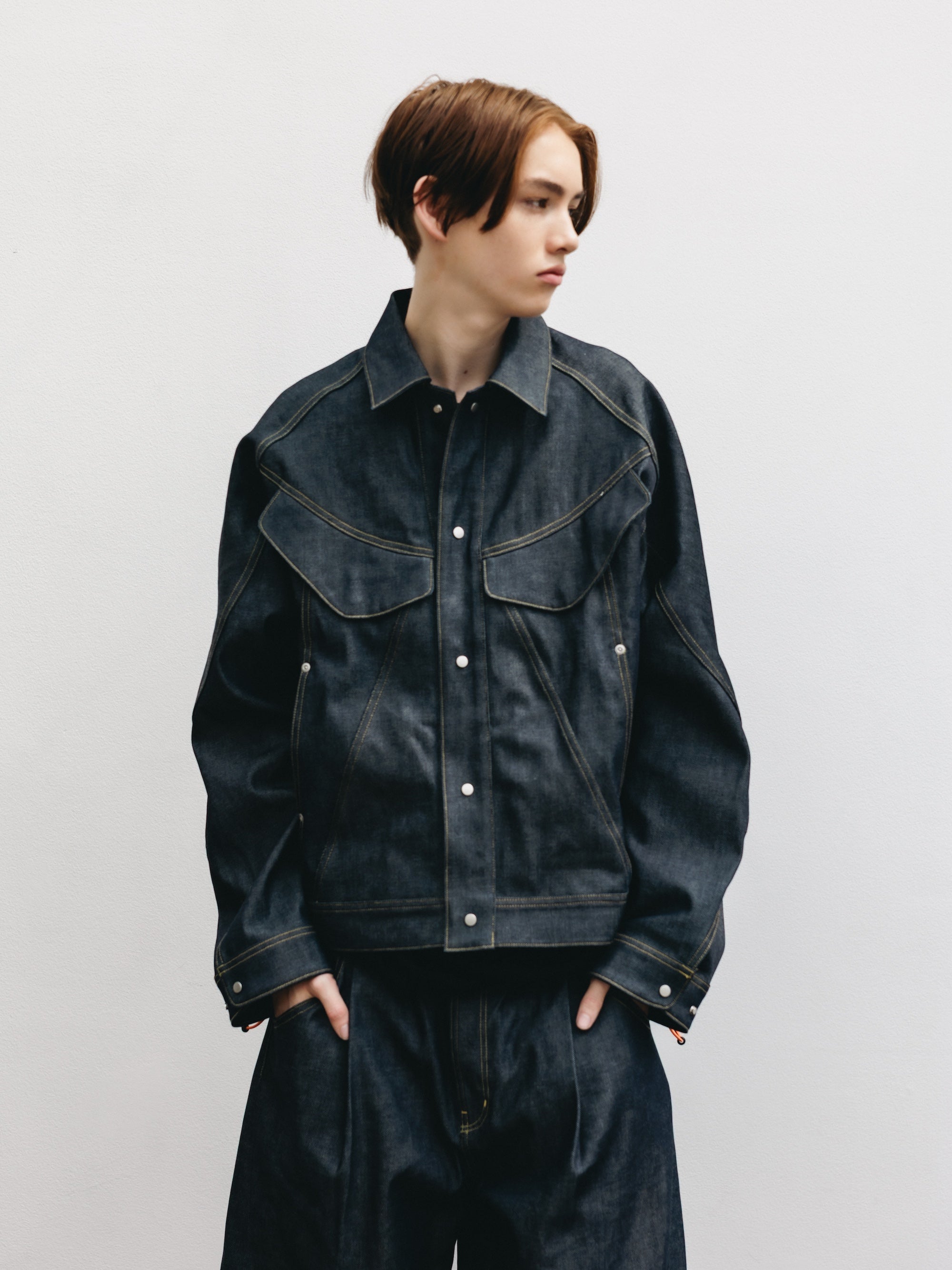 SELVEDGE DENIM FUTURE TRUCKER JACKET (RIGID INDIGO)