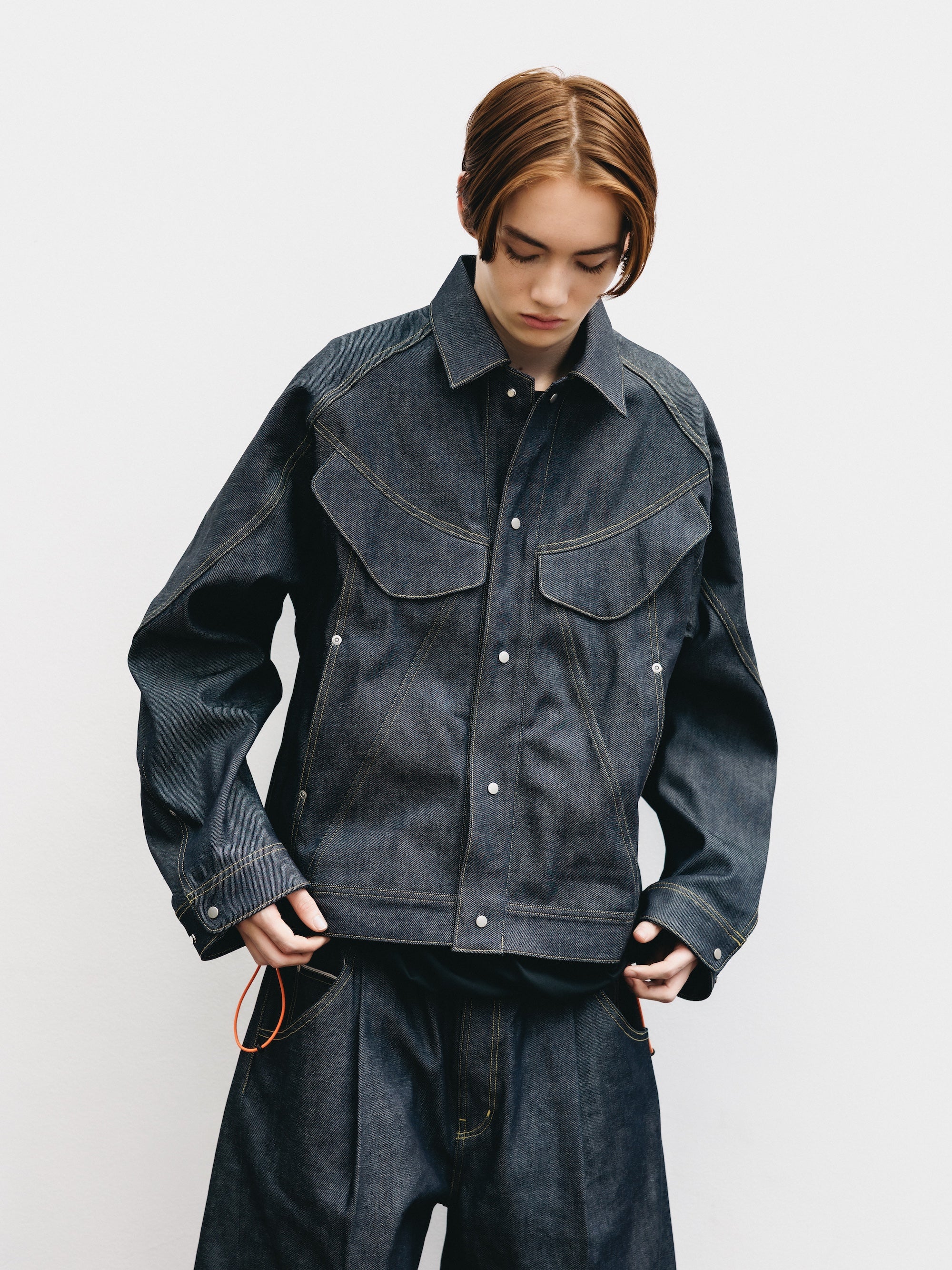 SELVEDGE DENIM FUTURE TRUCKER JACKET (RIGID INDIGO)