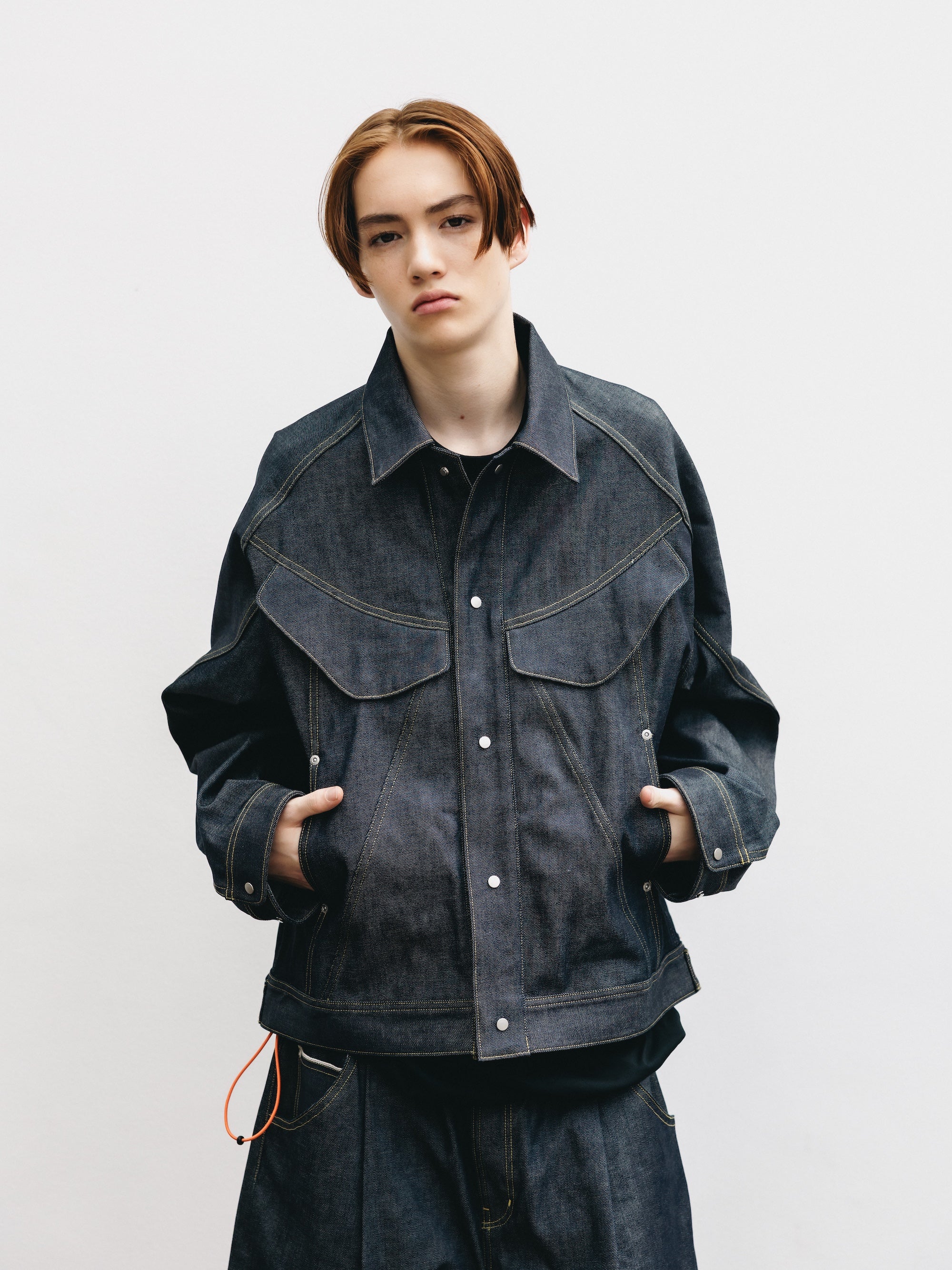 SELVEDGE DENIM FUTURE TRUCKER JACKET (RIGID INDIGO)