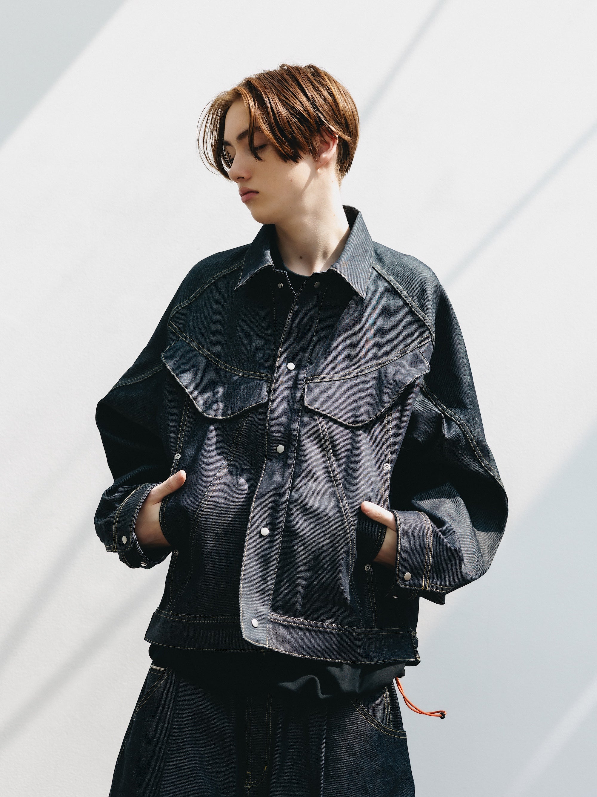 SELVEDGE DENIM FUTURE TRUCKER JACKET (RIGID INDIGO)