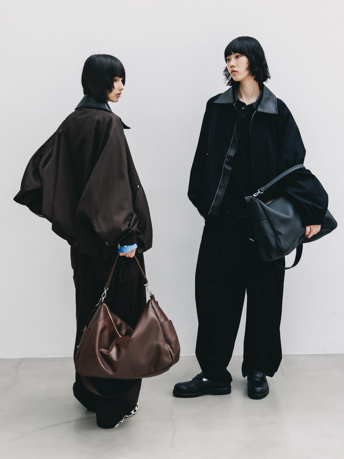 【10.7 WED 20:00- IN STOCK】 WOOL KERSEY CITY UTILITY BALLOON JACKET (BLACK)
