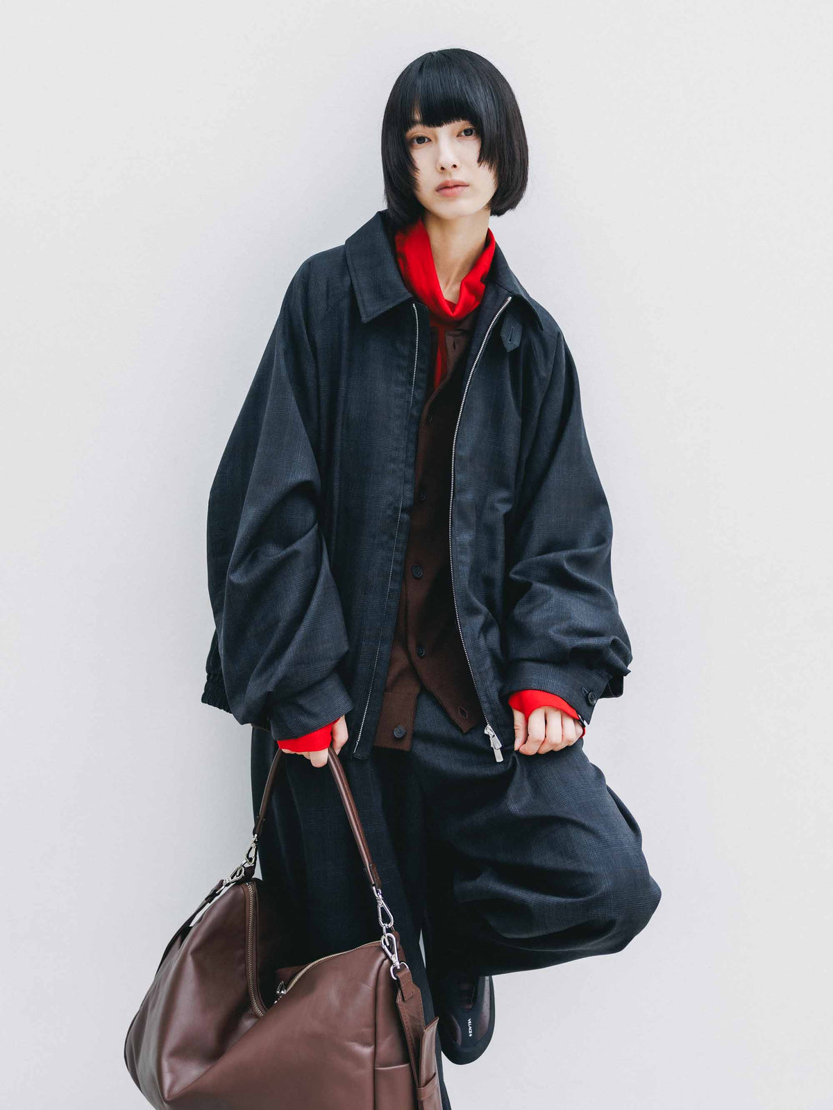 【9.30 WED 20:00- IN STOCK】WOOL GLEN PLAID CITY UTILITY JACKET (GRAY)