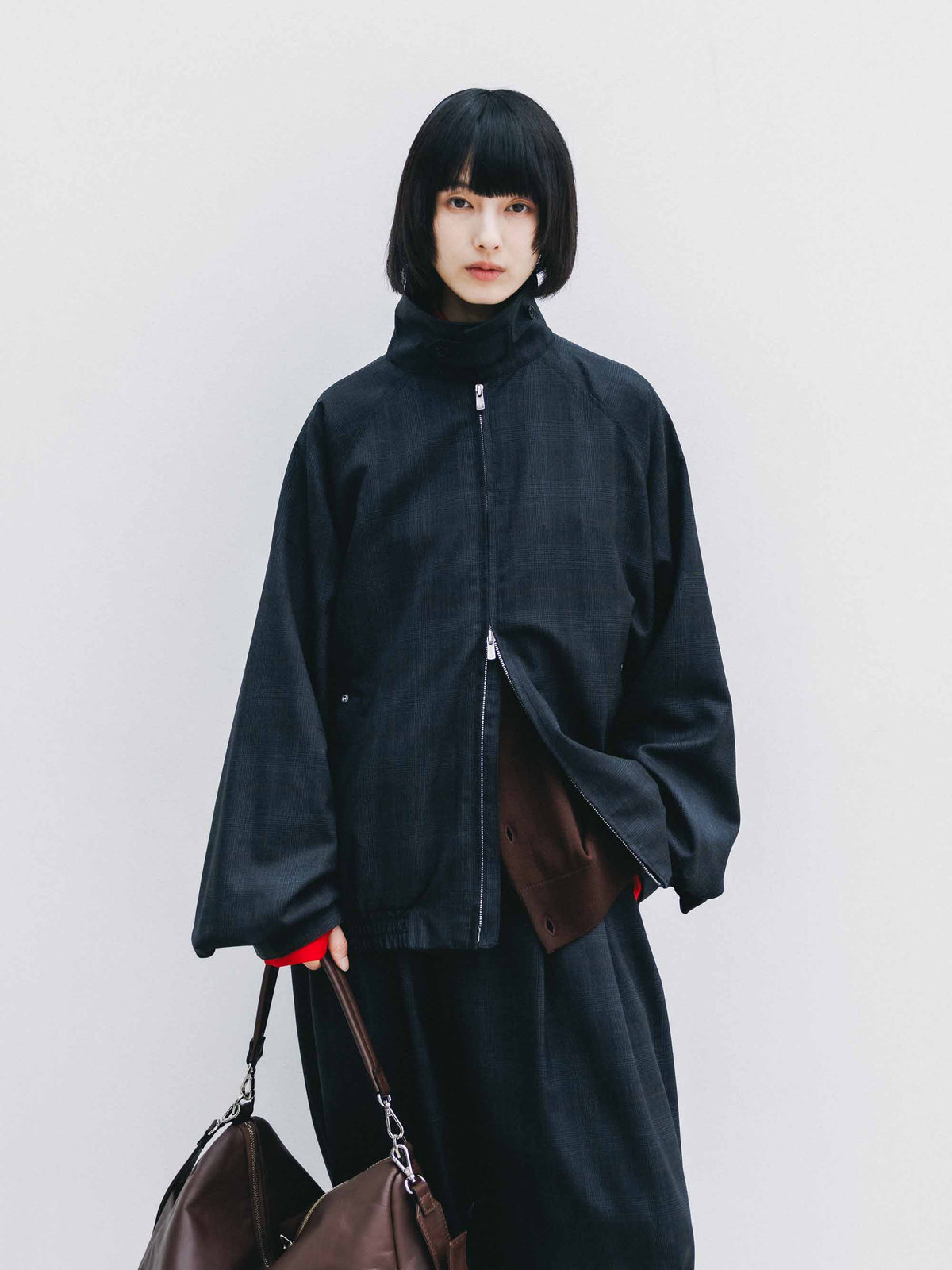 【9.30 WED 20:00- IN STOCK】WOOL GLEN PLAID CITY UTILITY JACKET (GRAY)