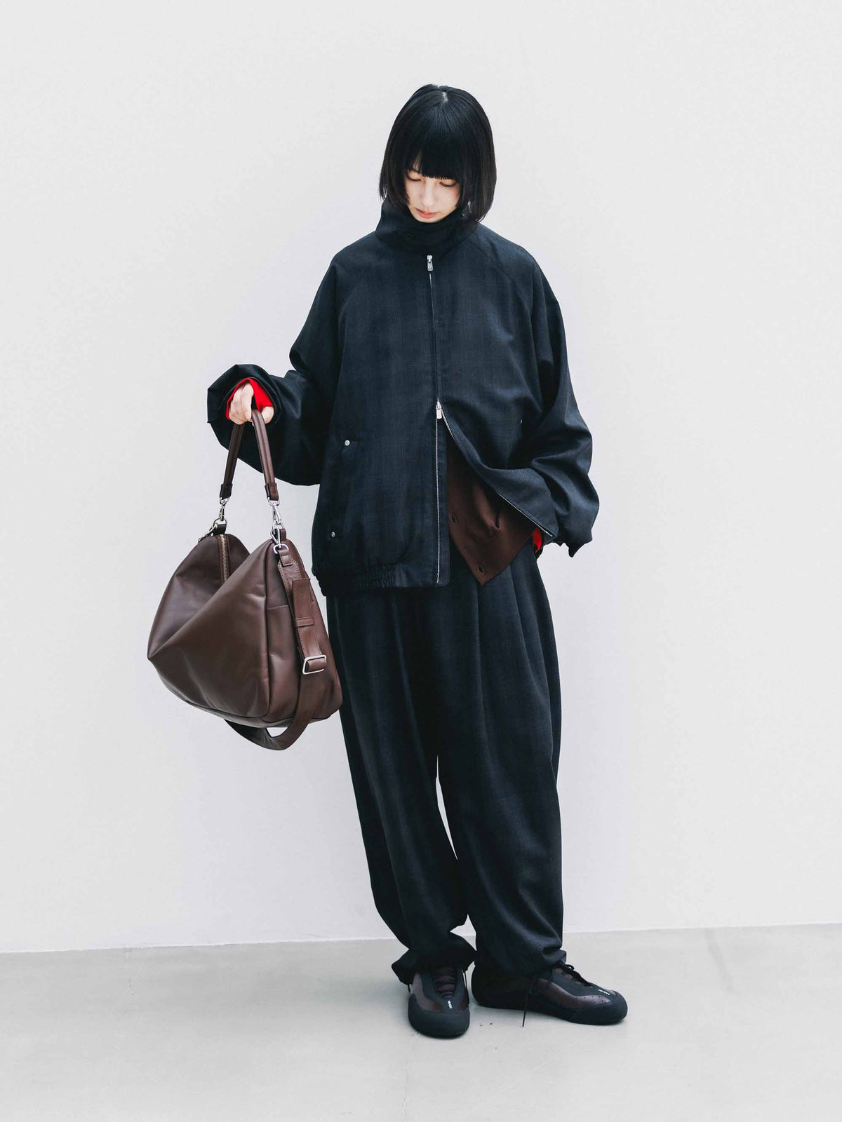 【9.30 WED 20:00- IN STOCK】WOOL GLEN PLAID CITY UTILITY JACKET (GRAY)