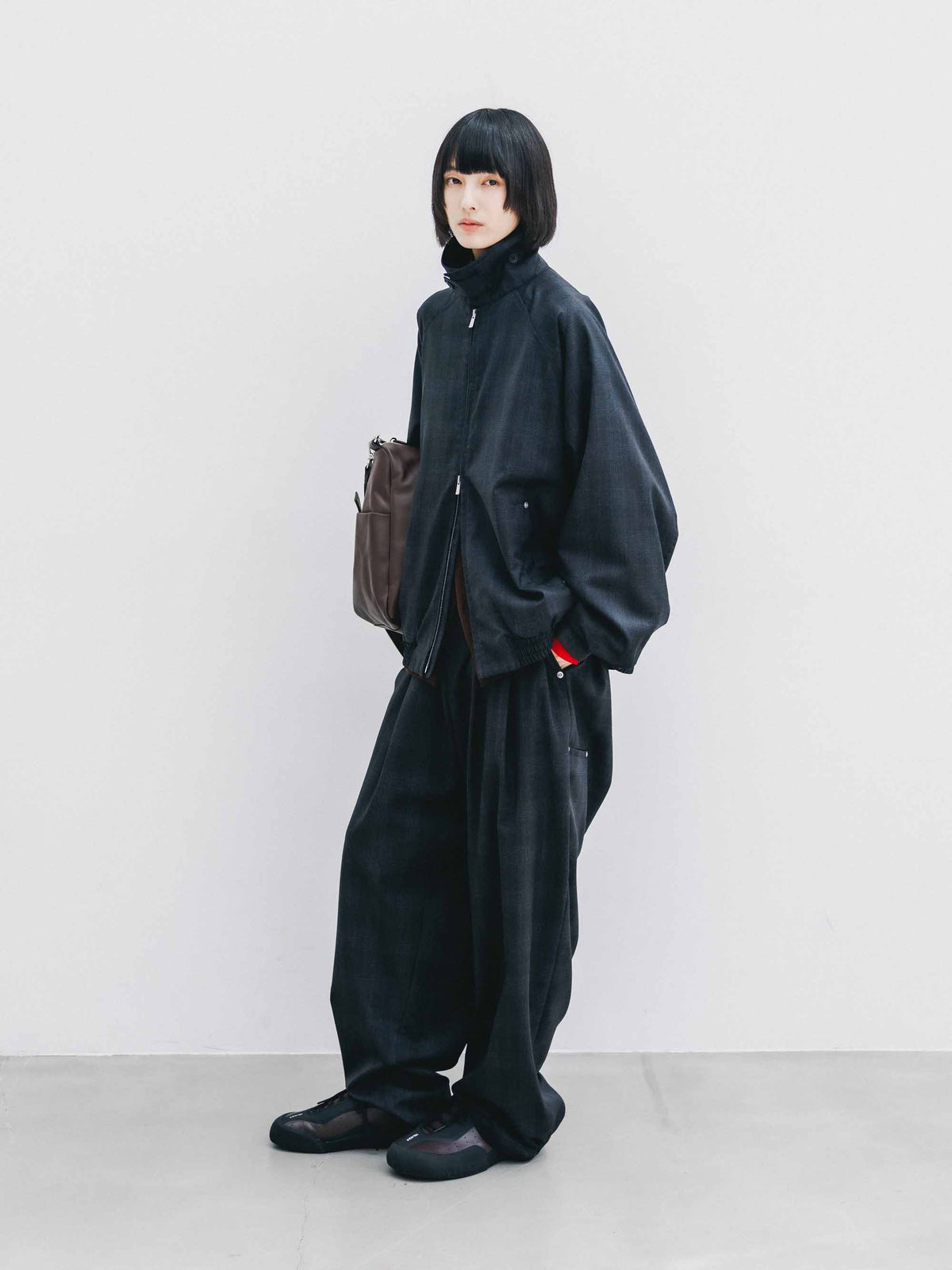 【9.30 WED 20:00- IN STOCK】WOOL GLEN PLAID CITY UTILITY JACKET (GRAY)