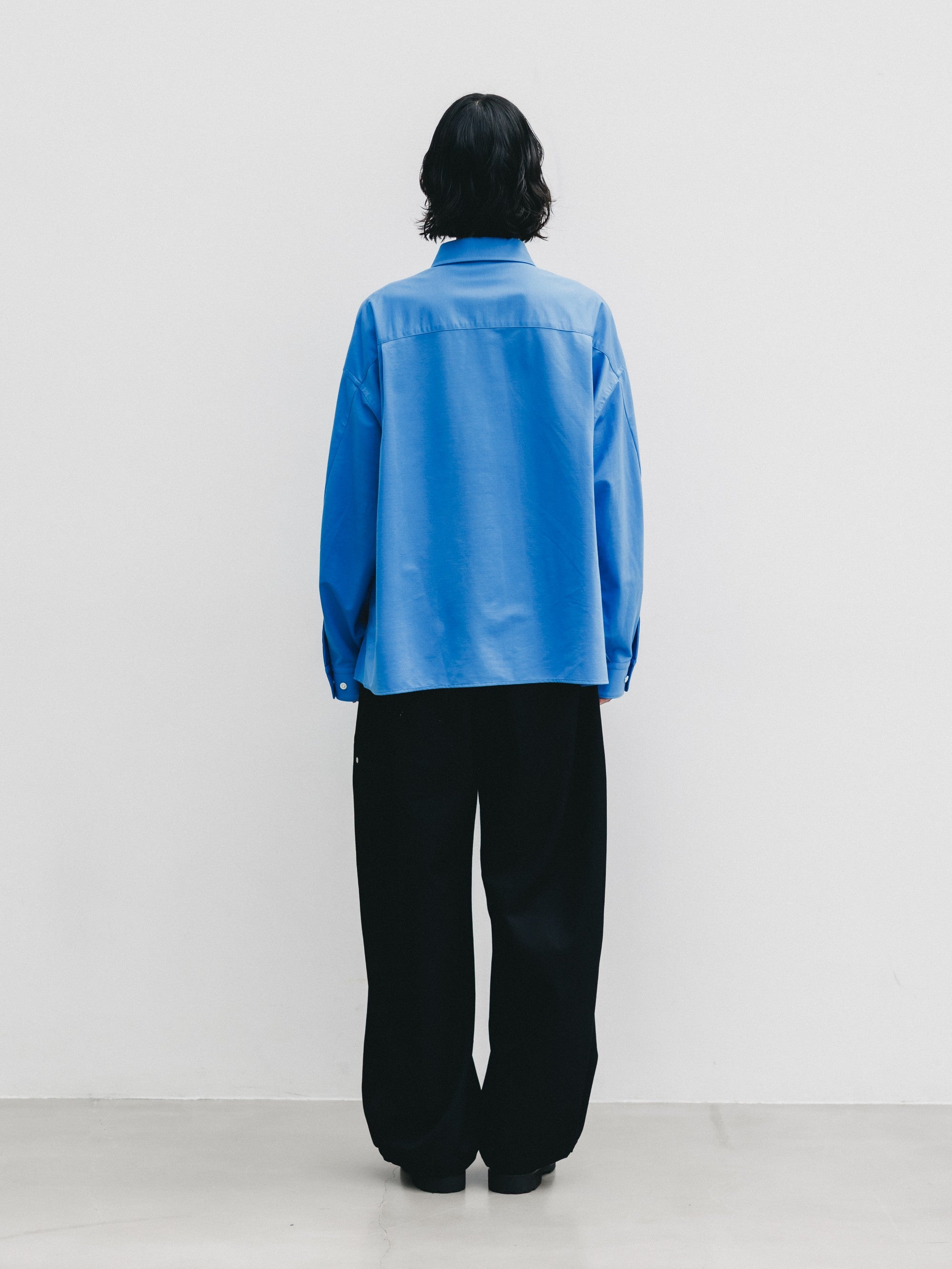 10.14 WED 20:00- IN STOCK】 46G KNIT EVERYDAY BOX L/S SHIRT (SAX BLUE)