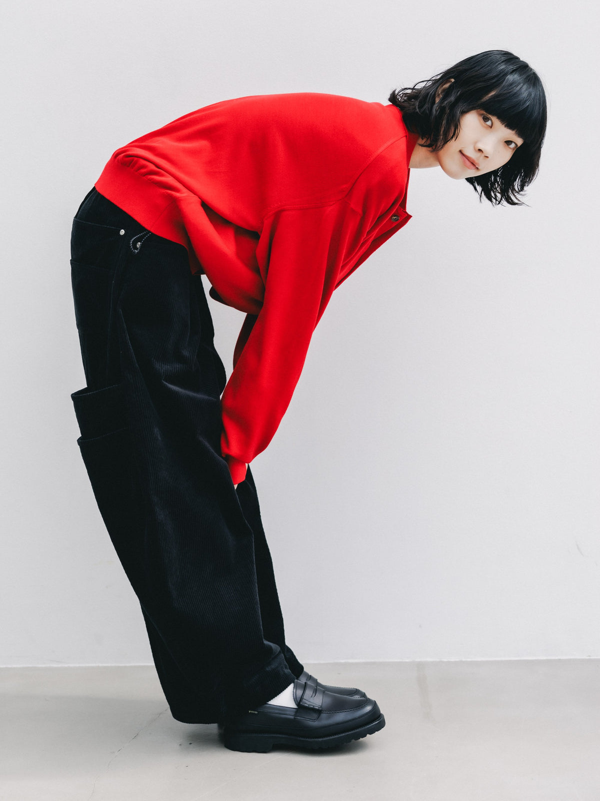 【10.21 WED 20:00- IN STOCK】 CORDUROY CITY MASSIVE UTILITY PANTS (BLACK)