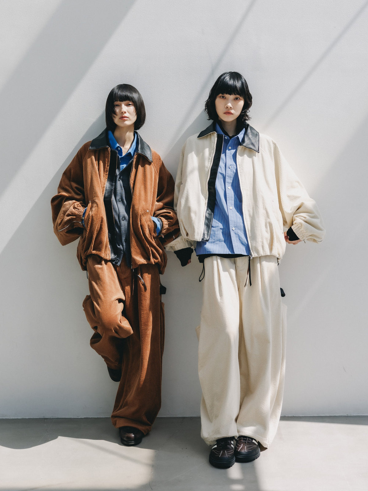 【10.21 WED 20:00- IN STOCK】 CORDUROY CITY MASSIVE UTILITY PANTS (OFF WHITE)